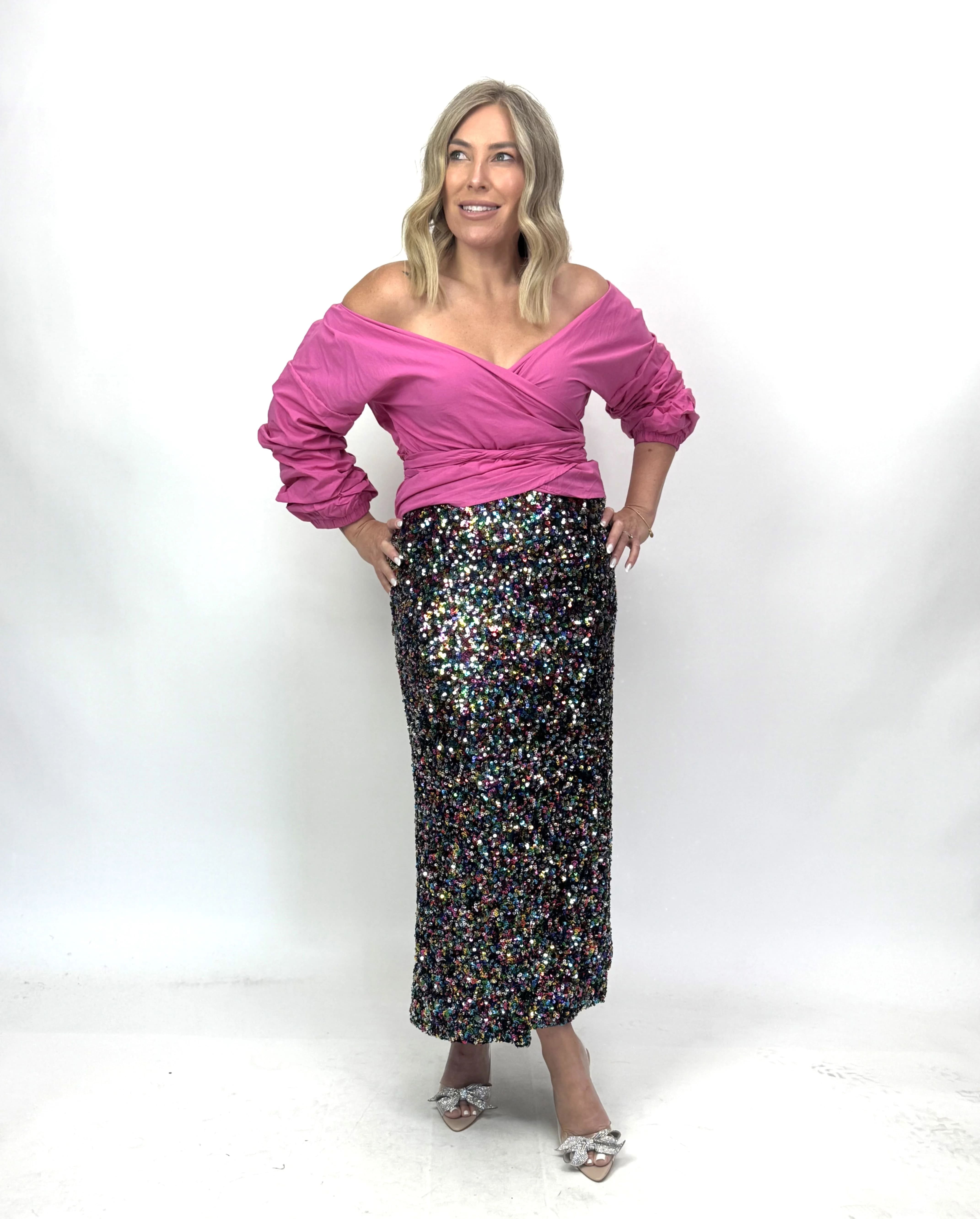 SPICY METALIC SKIRT