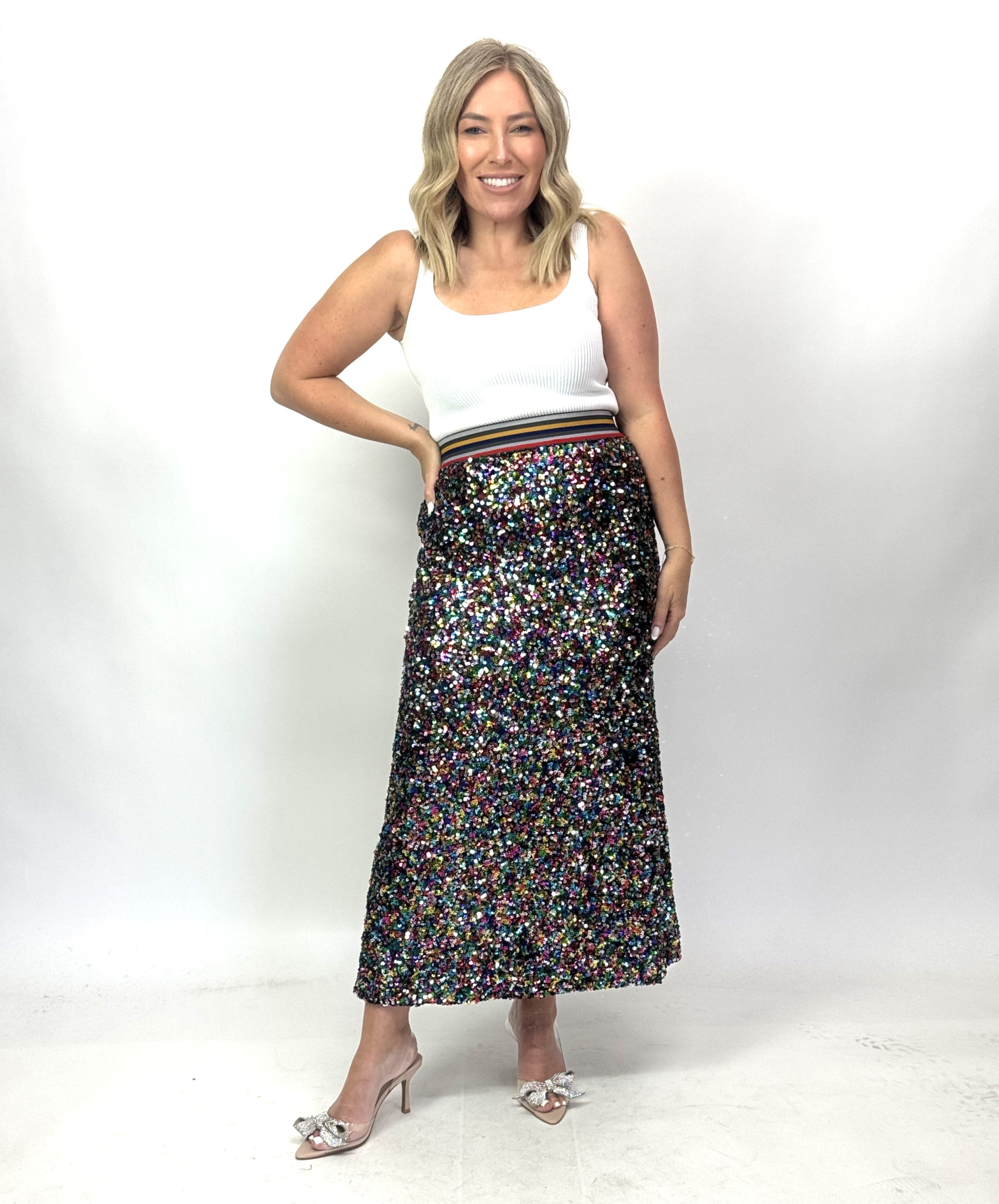 SPICY METALIC SKIRT