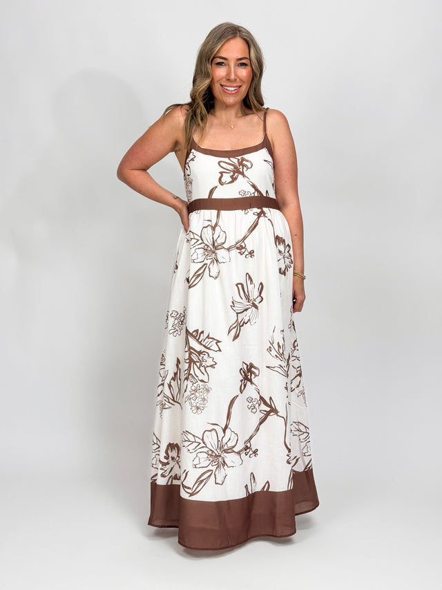 CHOC FLOWER SUNDRESS