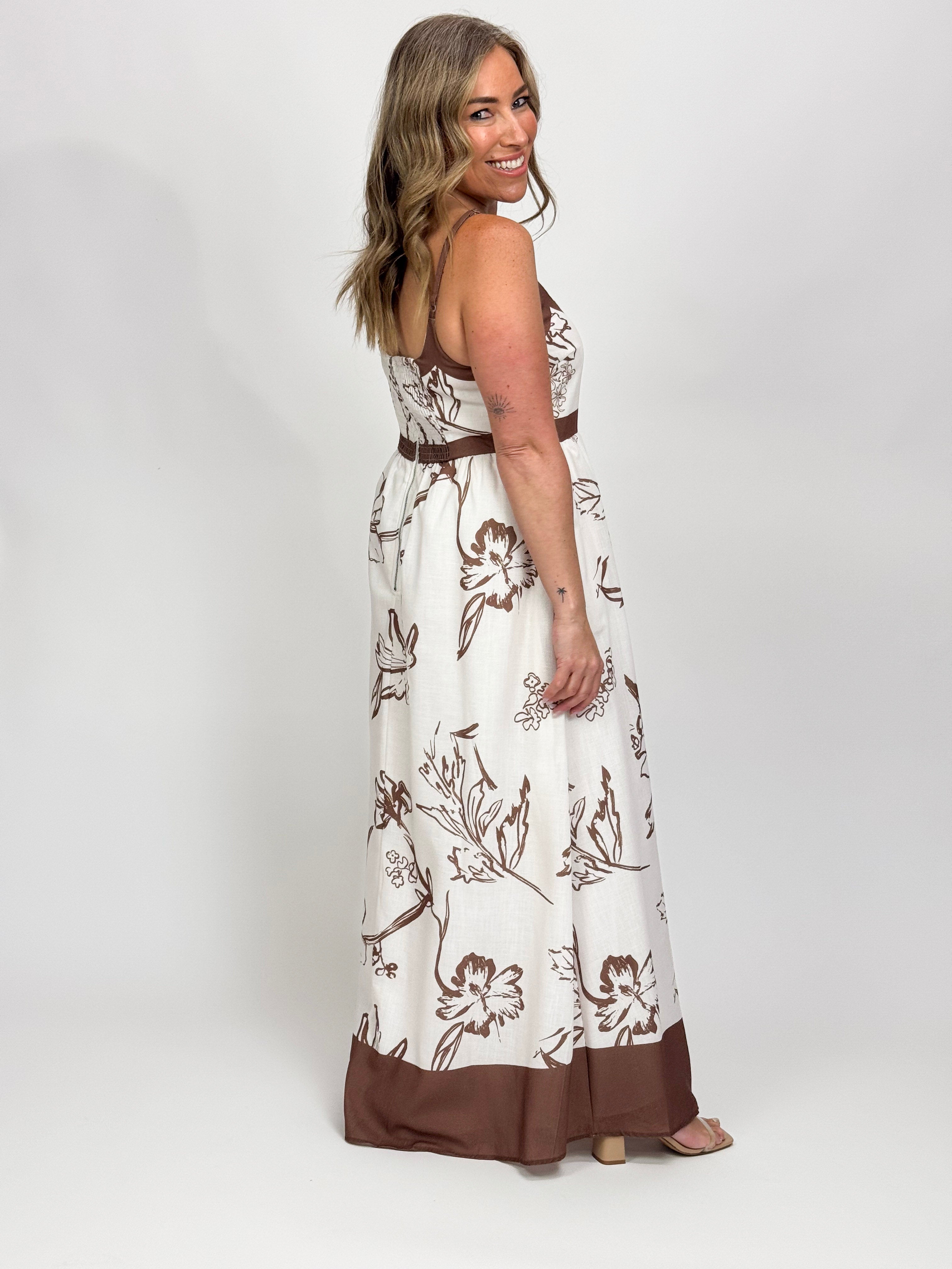 CHOC FLOWER SUNDRESS