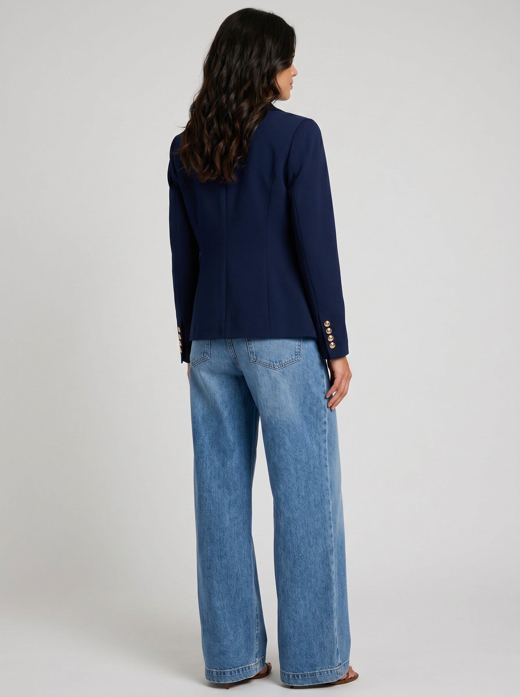 TAHLIA BLAZER - NAVY & BLACK