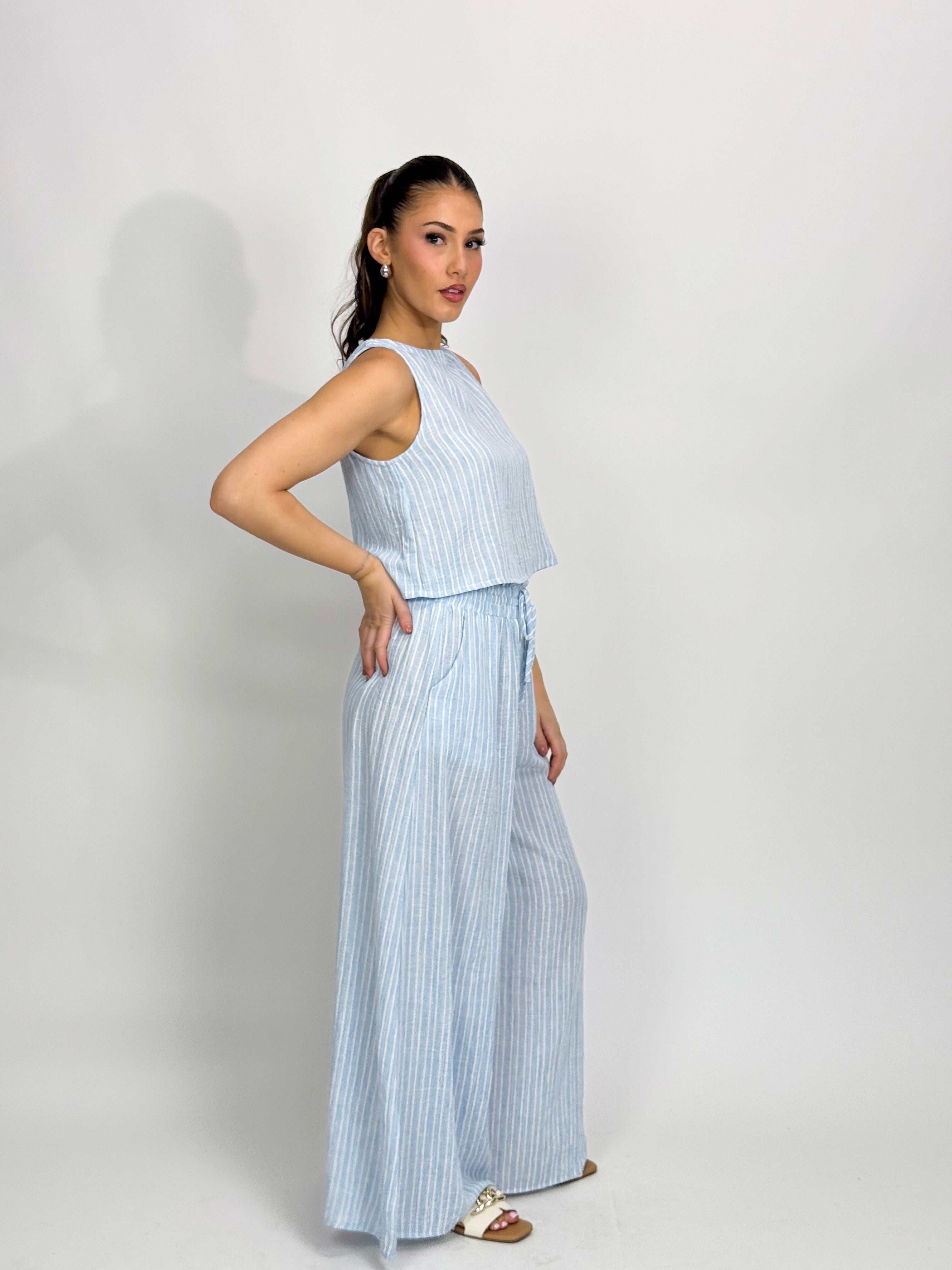 EASY STRIPE RELAXED PANT