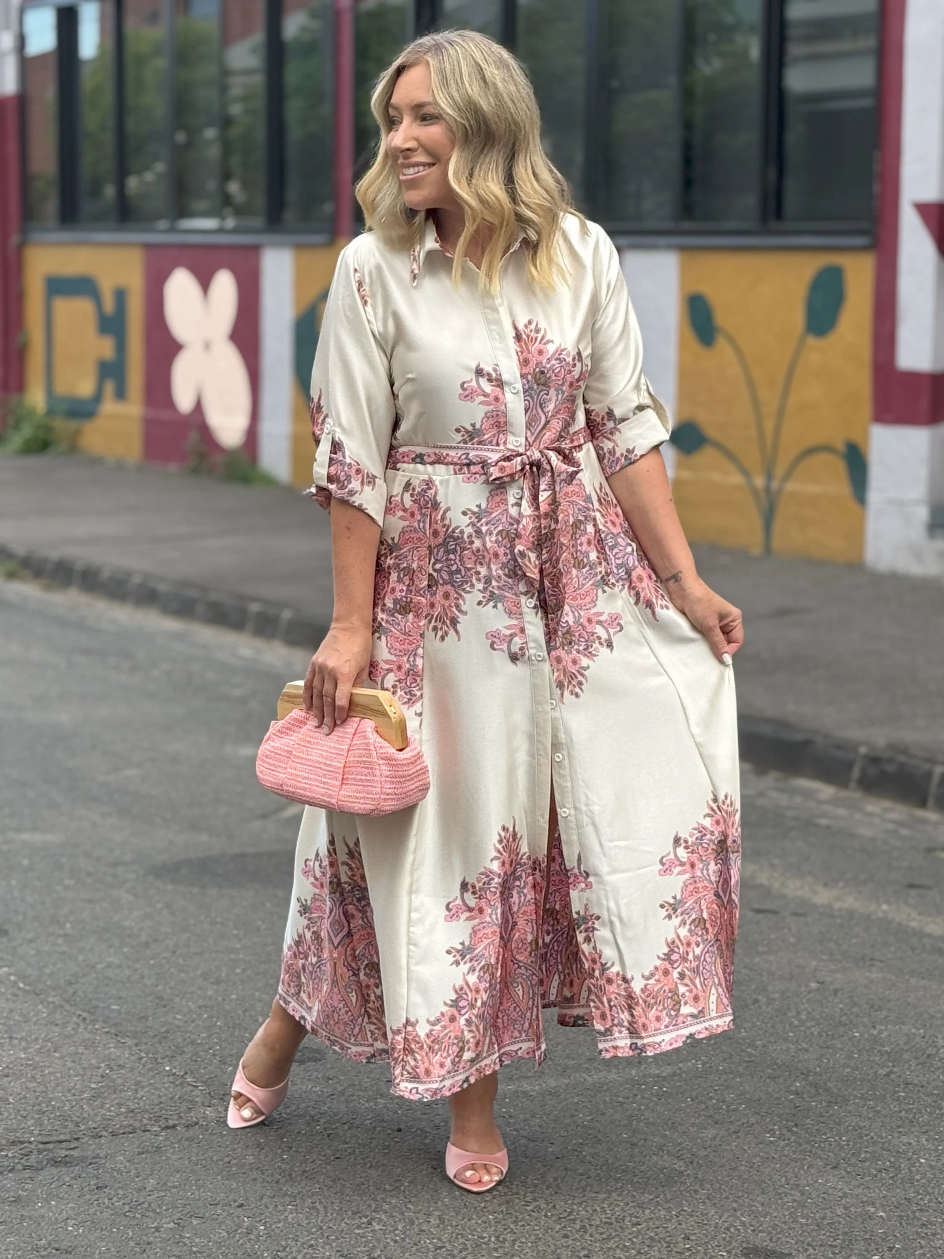EVELYN  SATIN DRESS