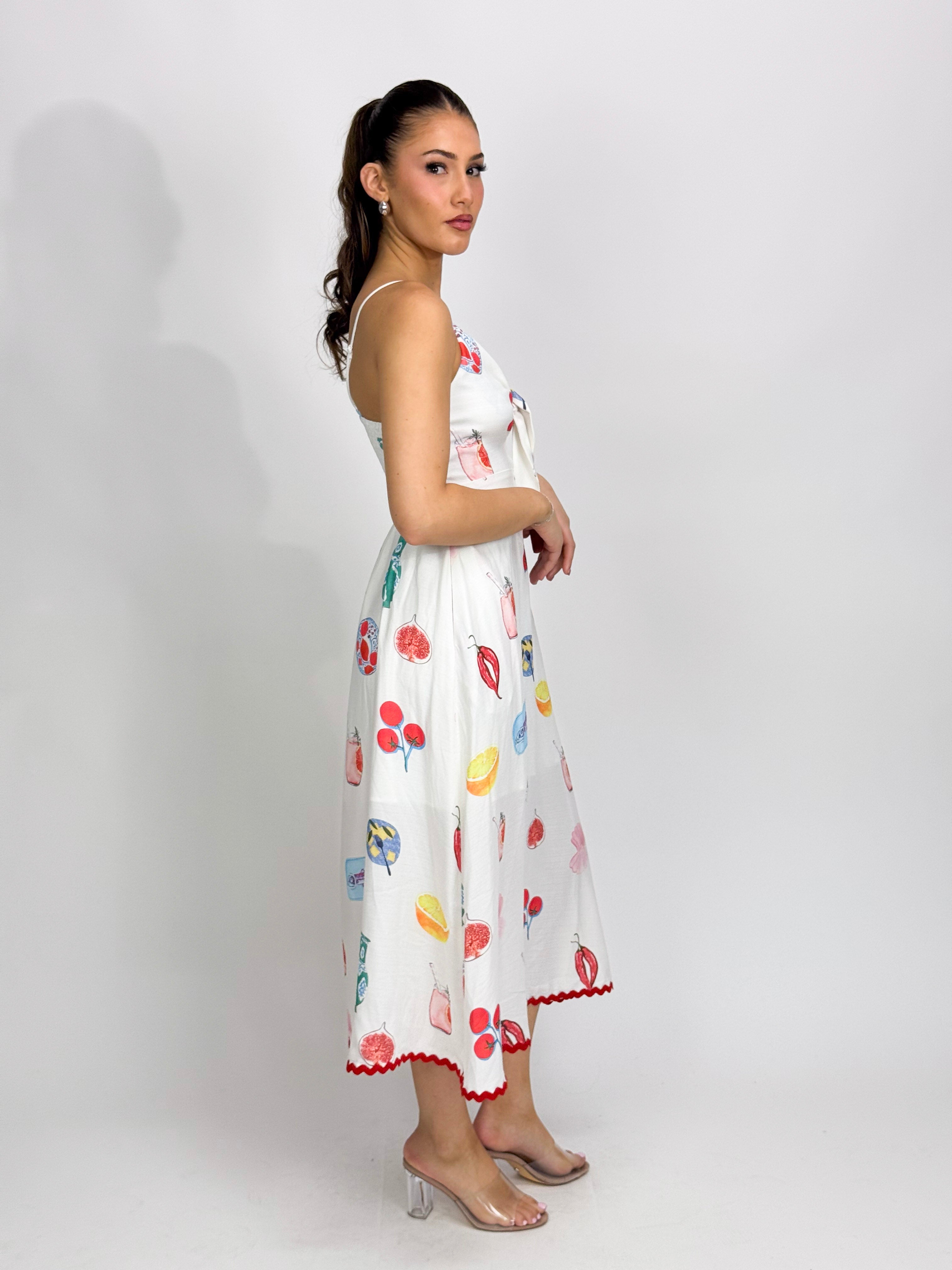 FRUITATIOUS BOW DRESS