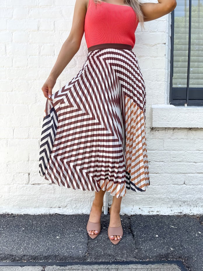 NAOMI PLEATED SKIRT