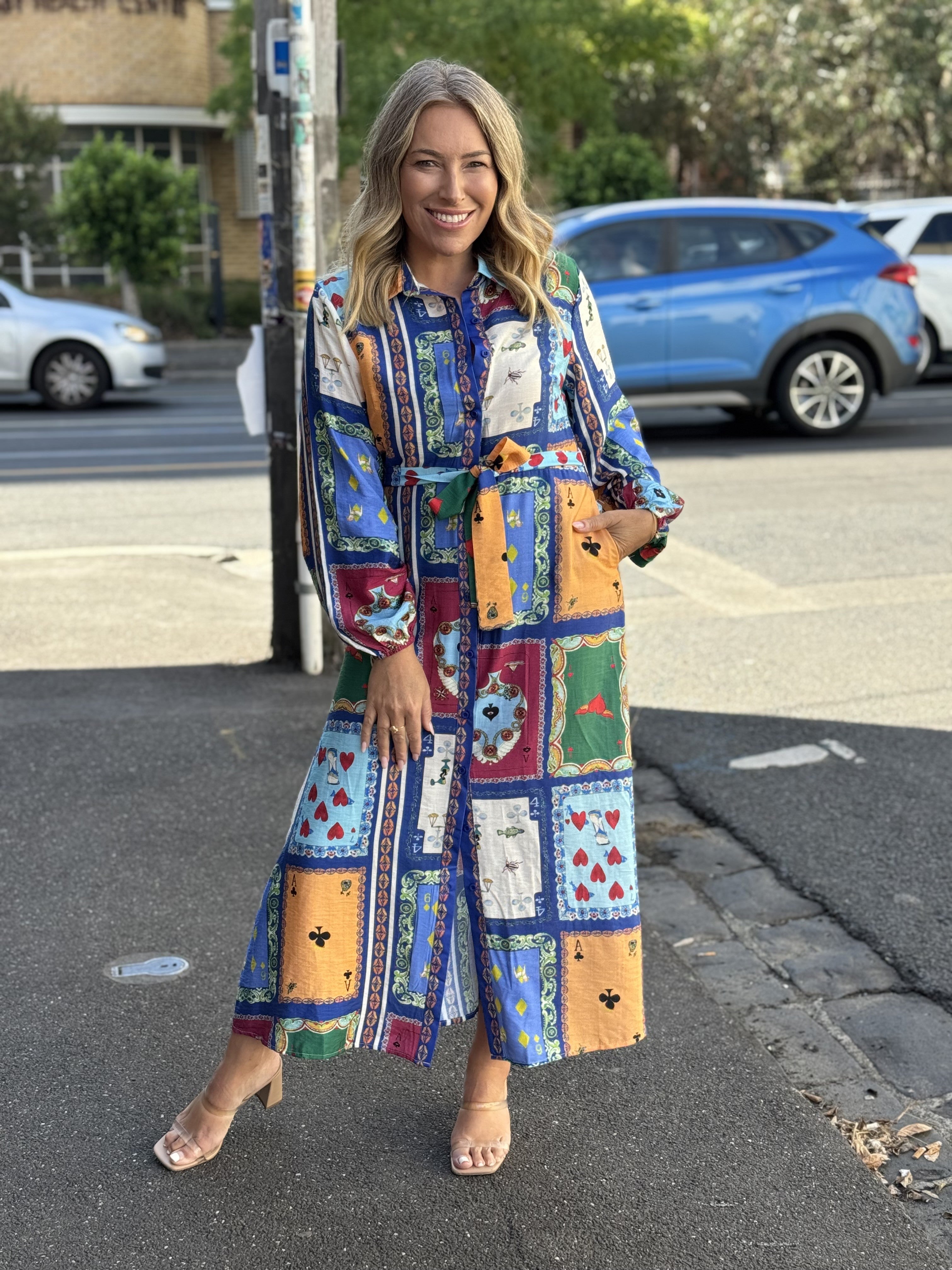 ACE OF HEARTS SHIRT DRESS