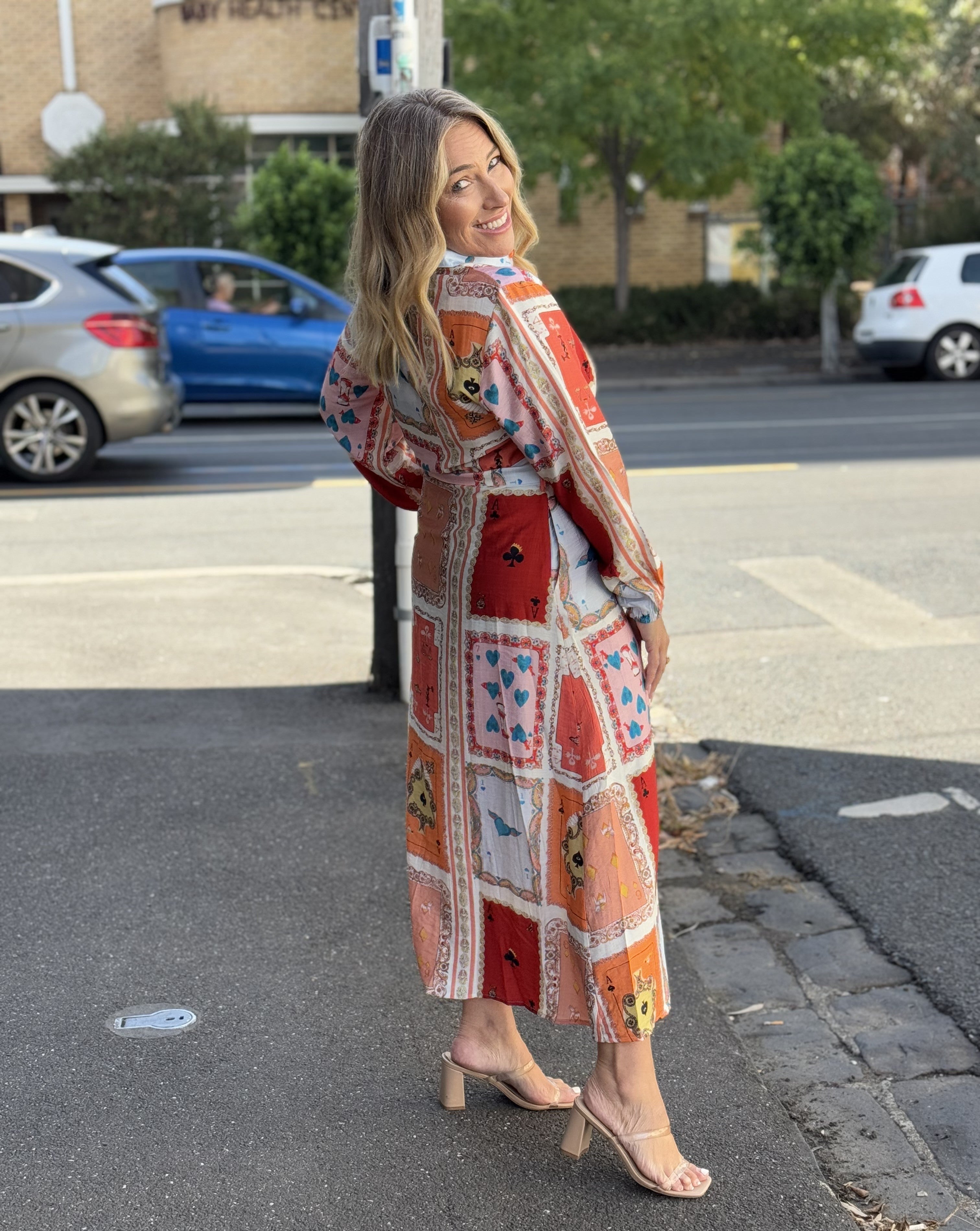 ACE OF HEARTS SHIRT DRESS