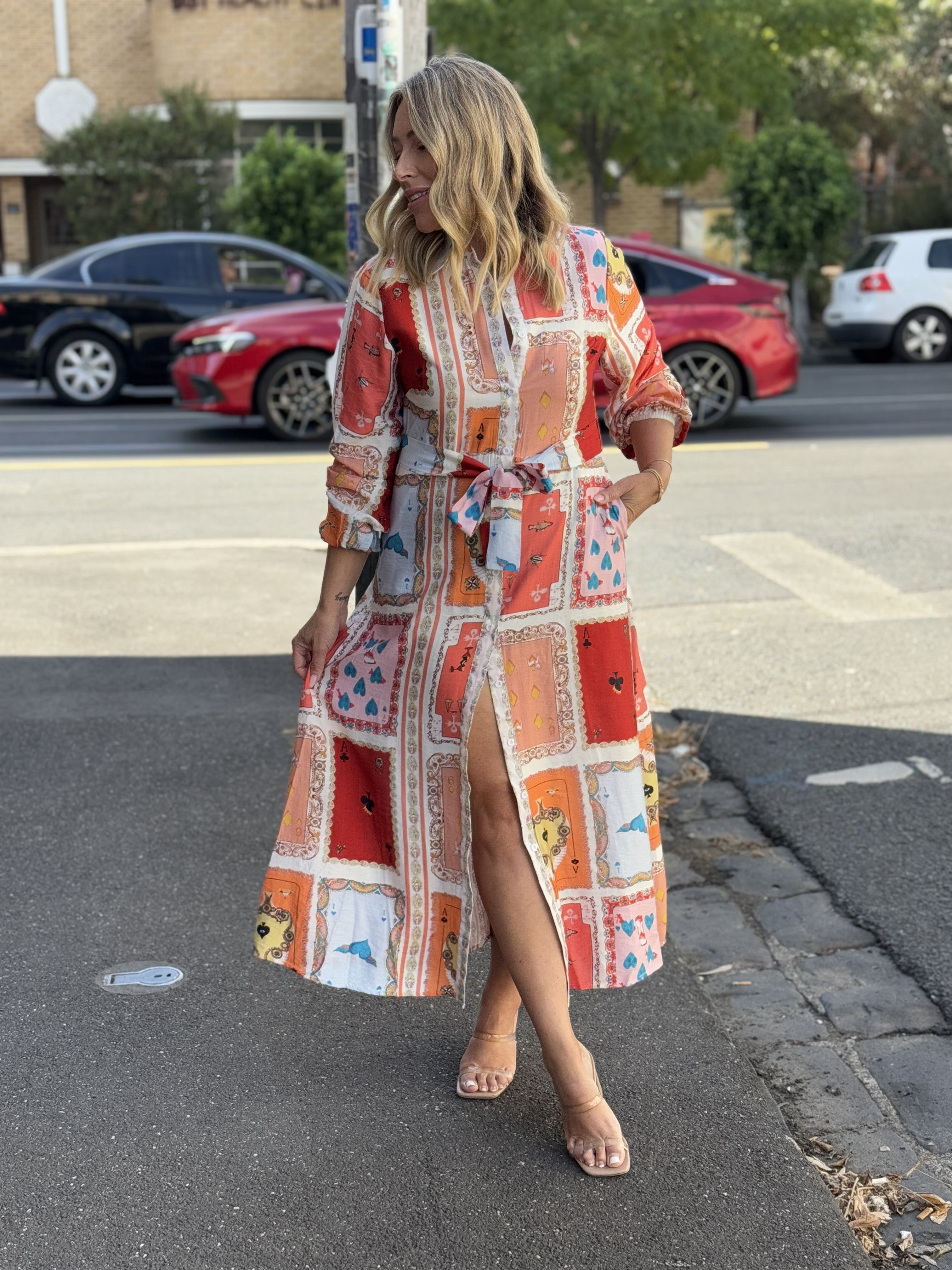 ACE OF HEARTS SHIRT DRESS