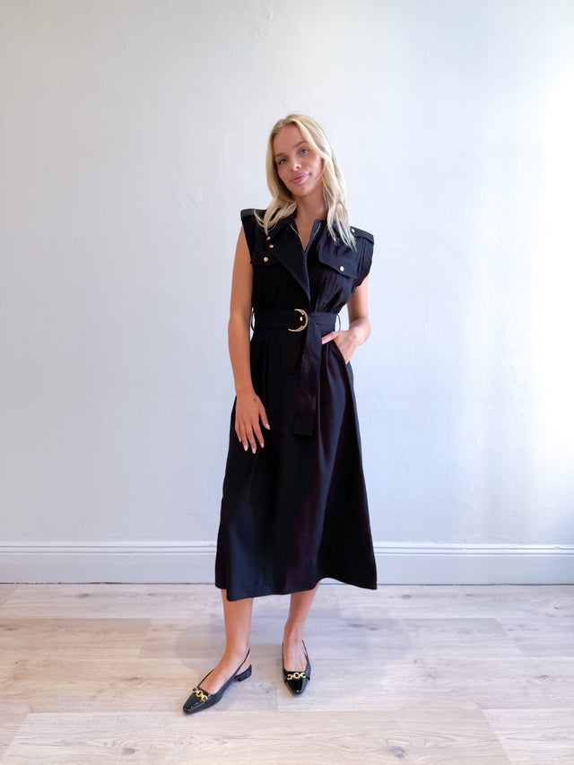 TRENCH MIDI DRESS