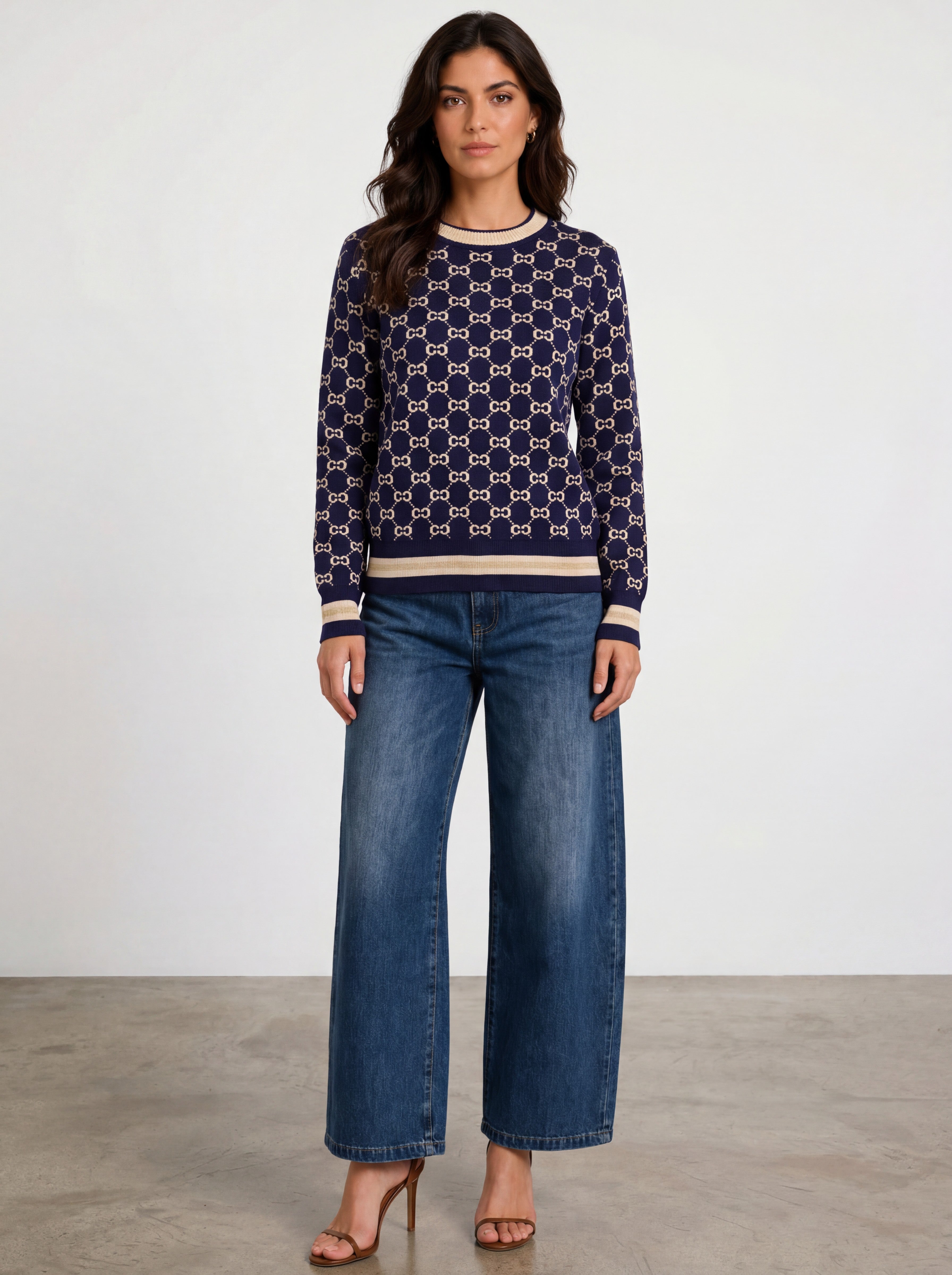 PIPA MONO KNIT - NAVY
