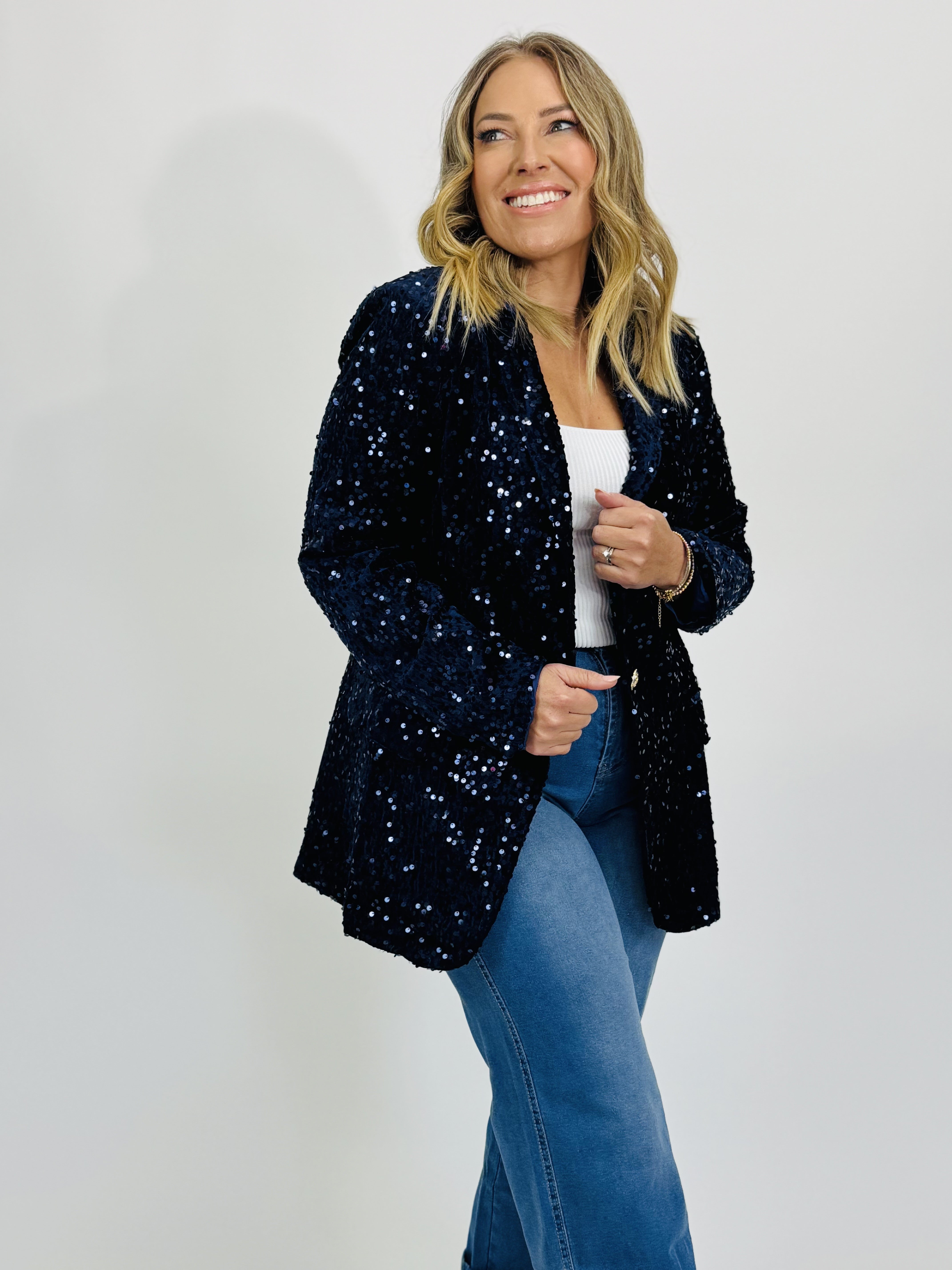 STELLA SEQUIN BLAZER