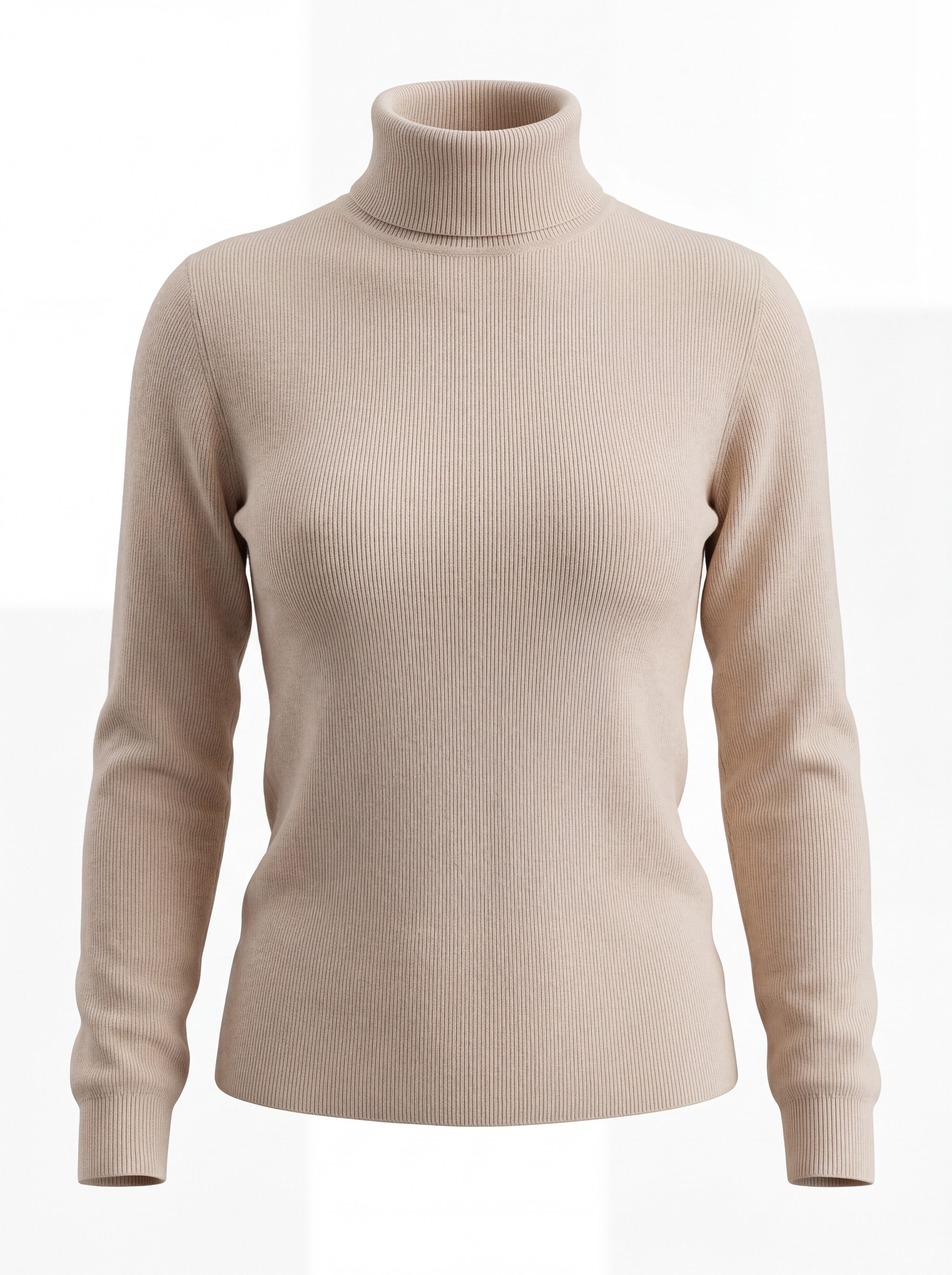 RIBBED KNIT TURTLENECK