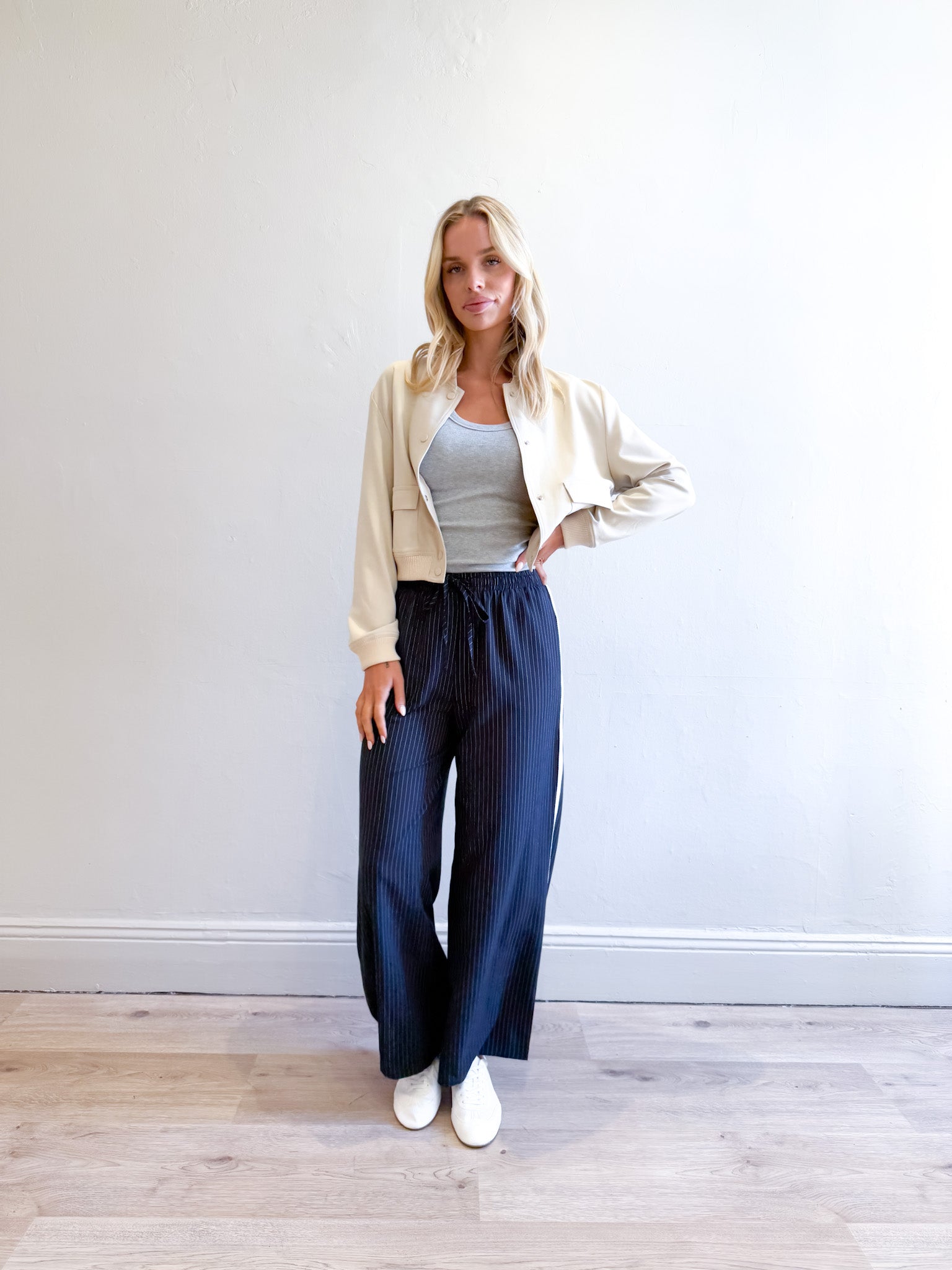 SCOTT PINSTRIPE PANTS