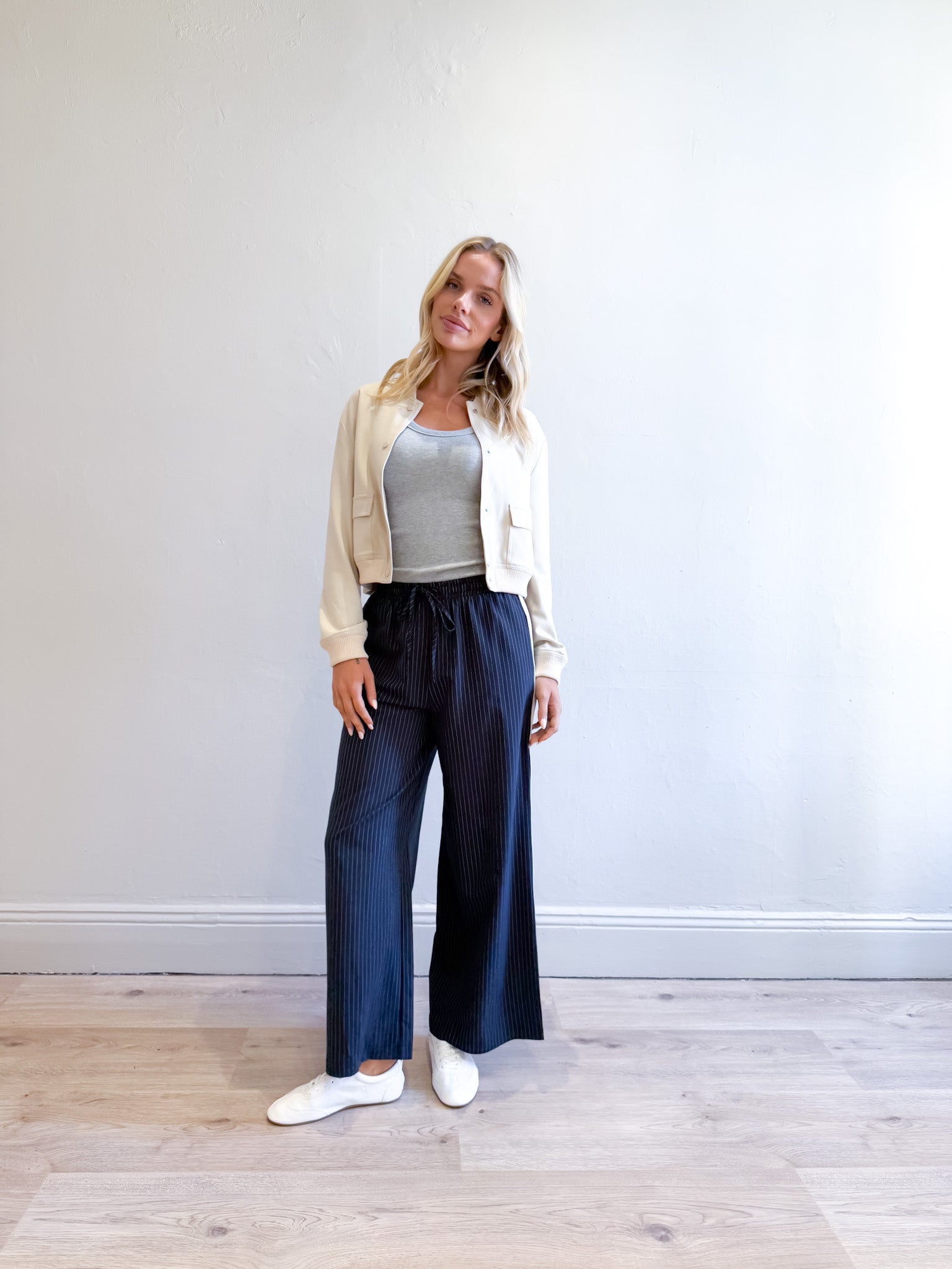 SCOTT PINSTRIPE PANTS