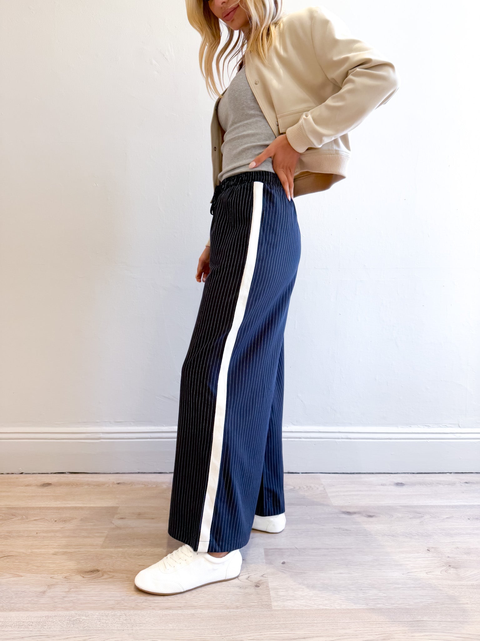 SCOTT PINSTRIPE PANTS