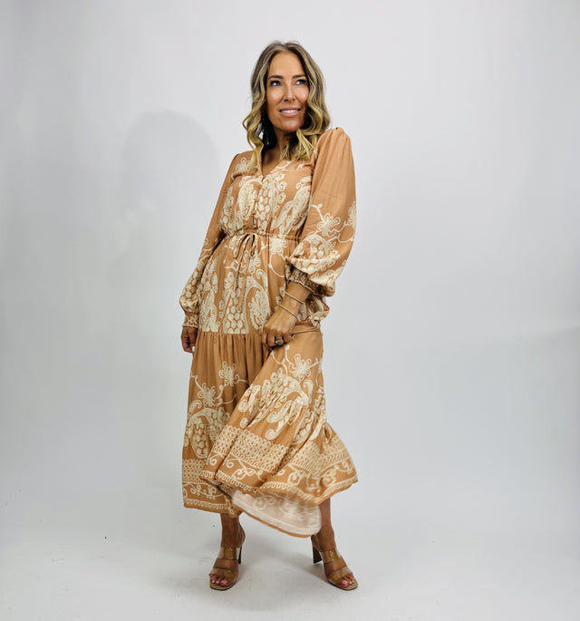 SELAM LACE PRINT DRESS