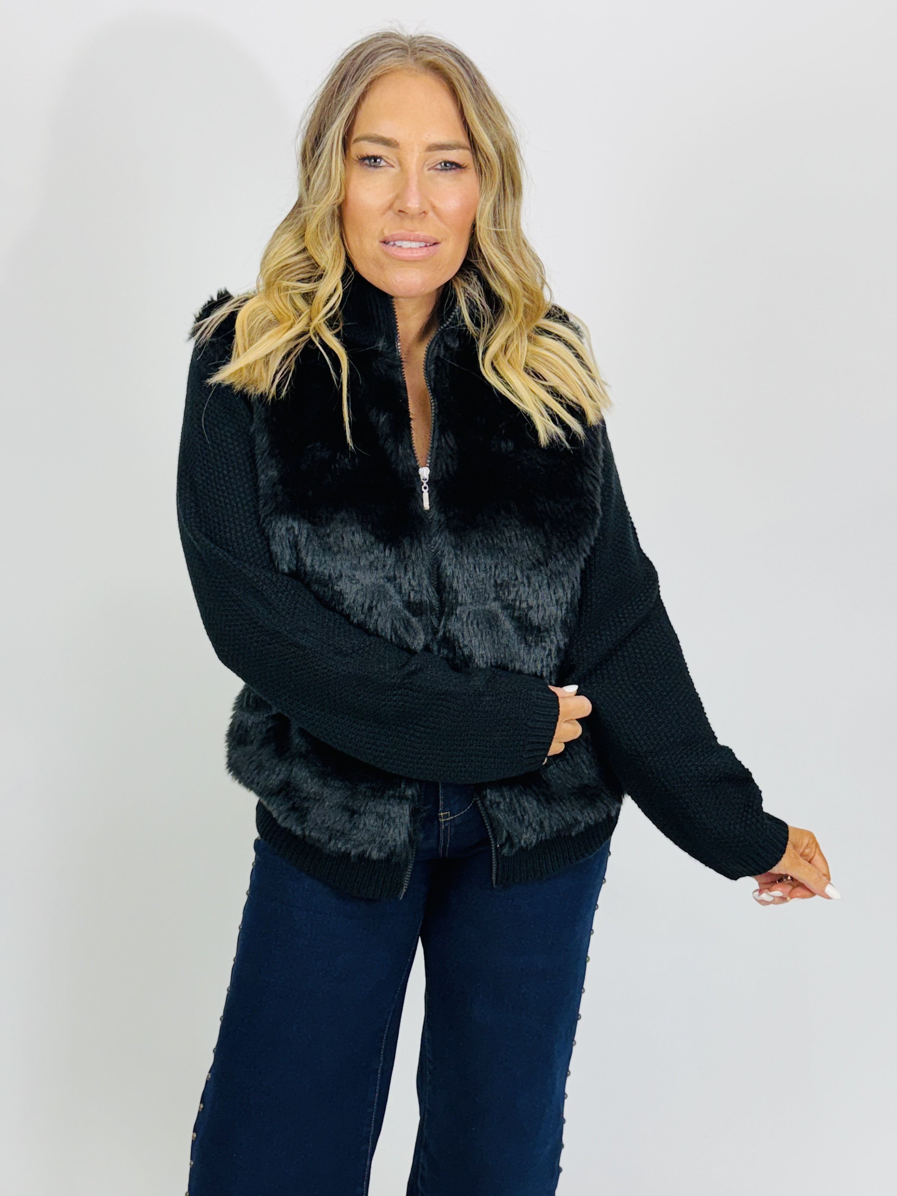 CUB FUR CARDIGAN