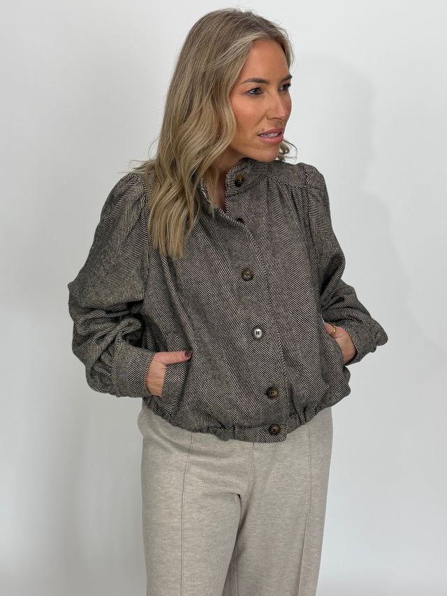 HERRINGBONE BOMBER