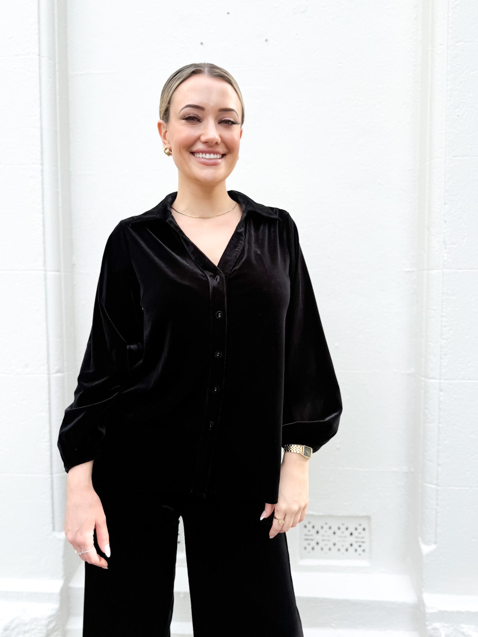 JEN VELVET SHIRT