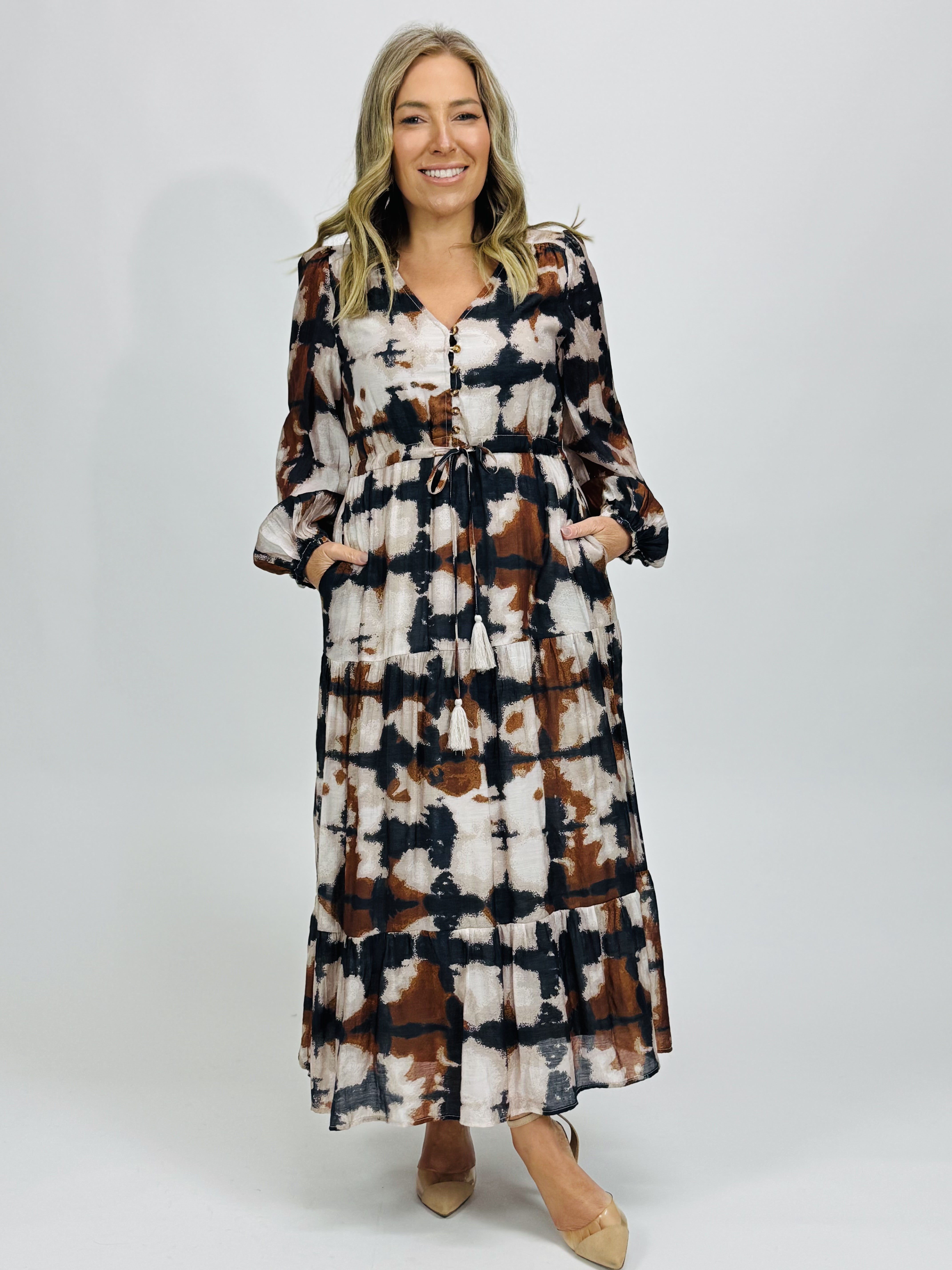 CAMO SELMA DRESS