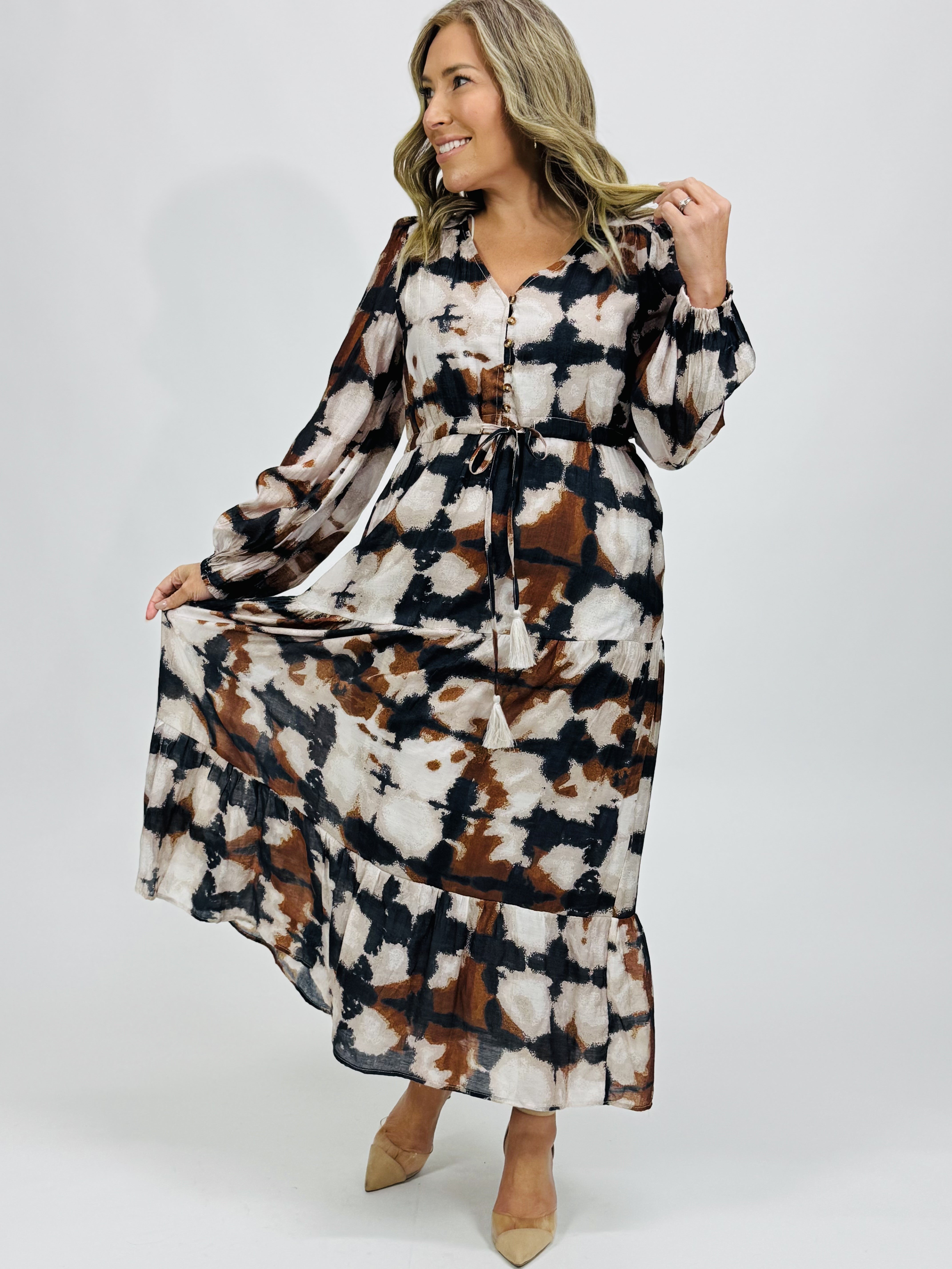 CAMO SELMA DRESS
