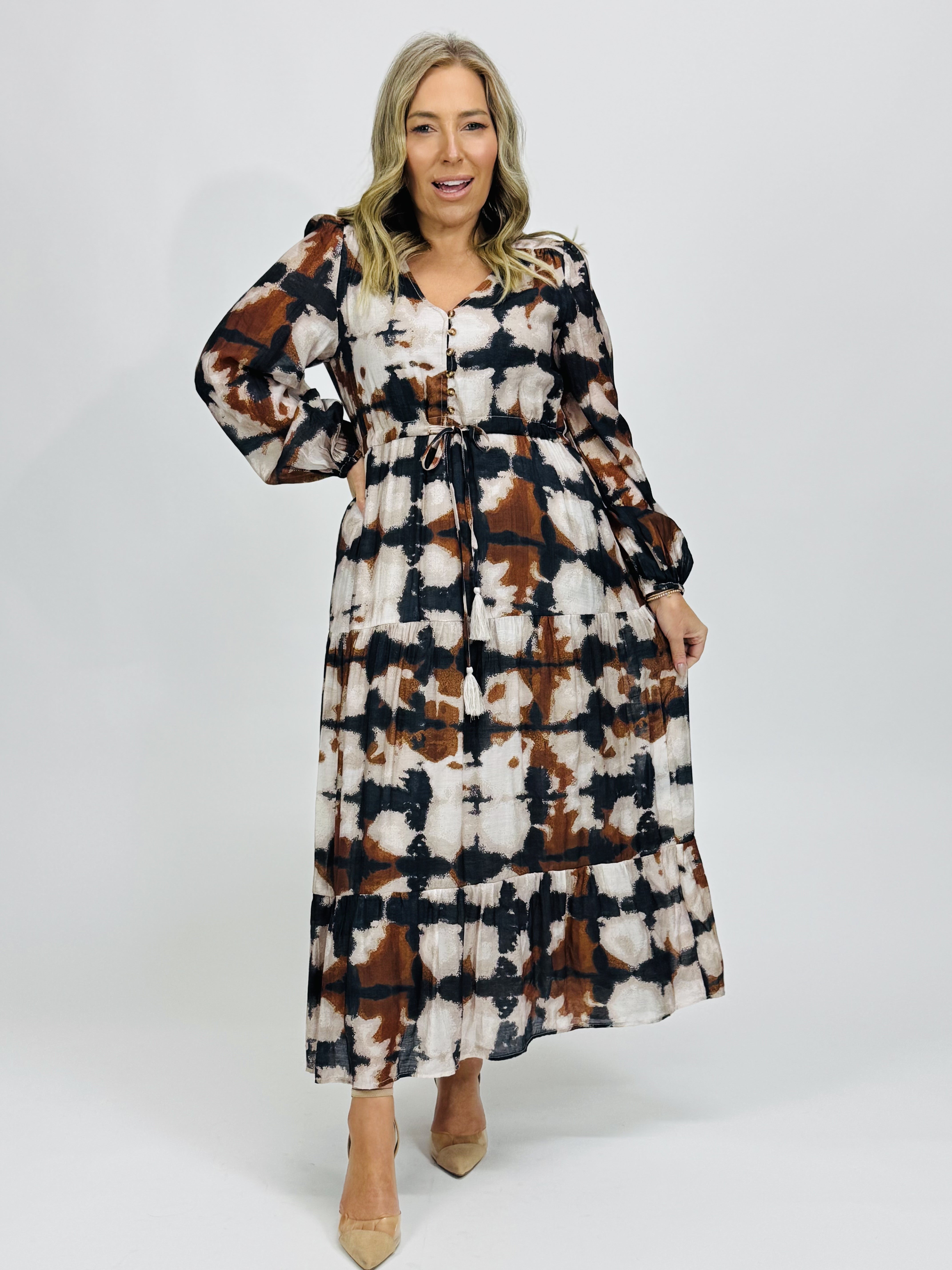 CAMO SELMA DRESS