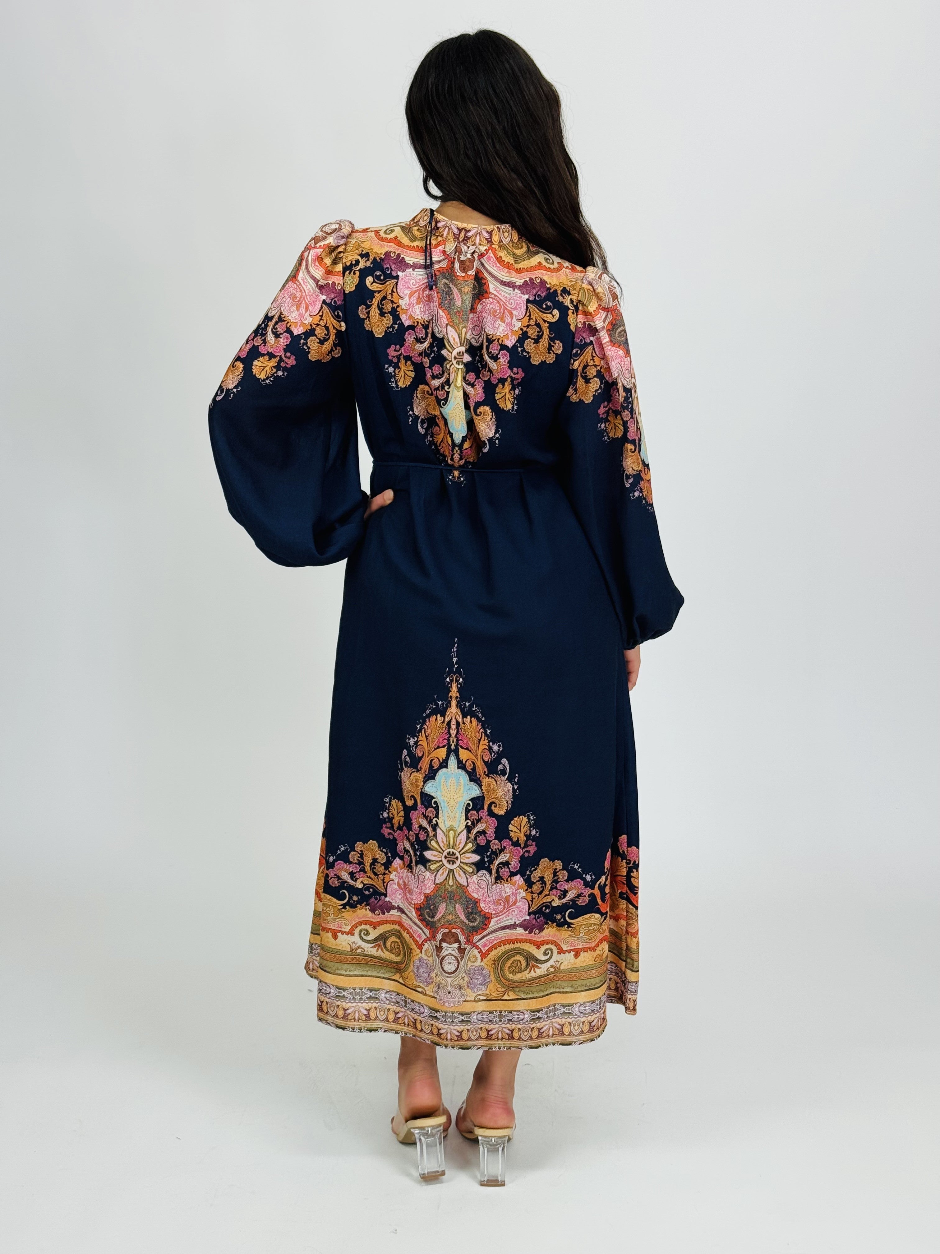 IVY BORDER MAXI DRESS