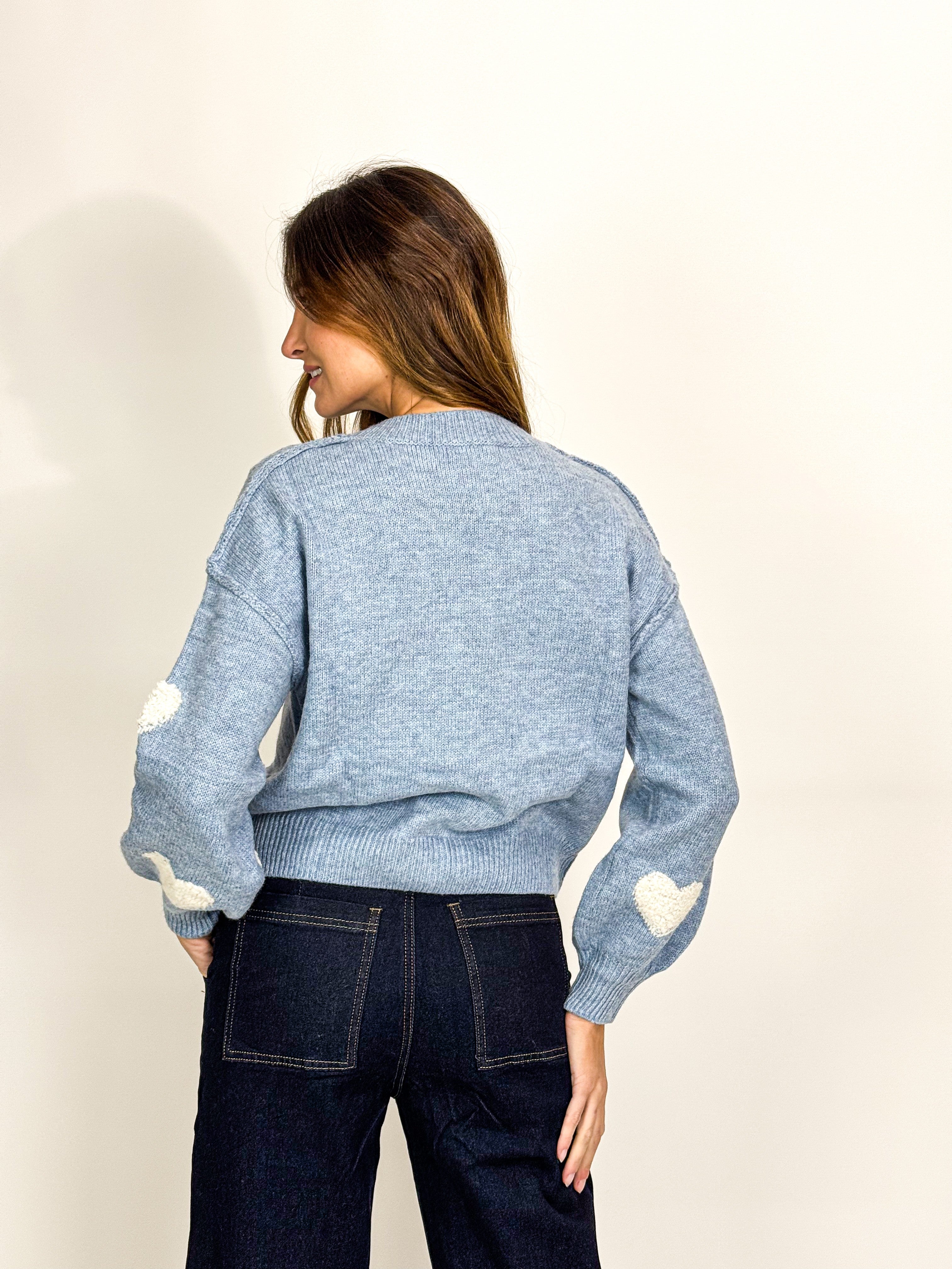 HEART MOTIF KNIT