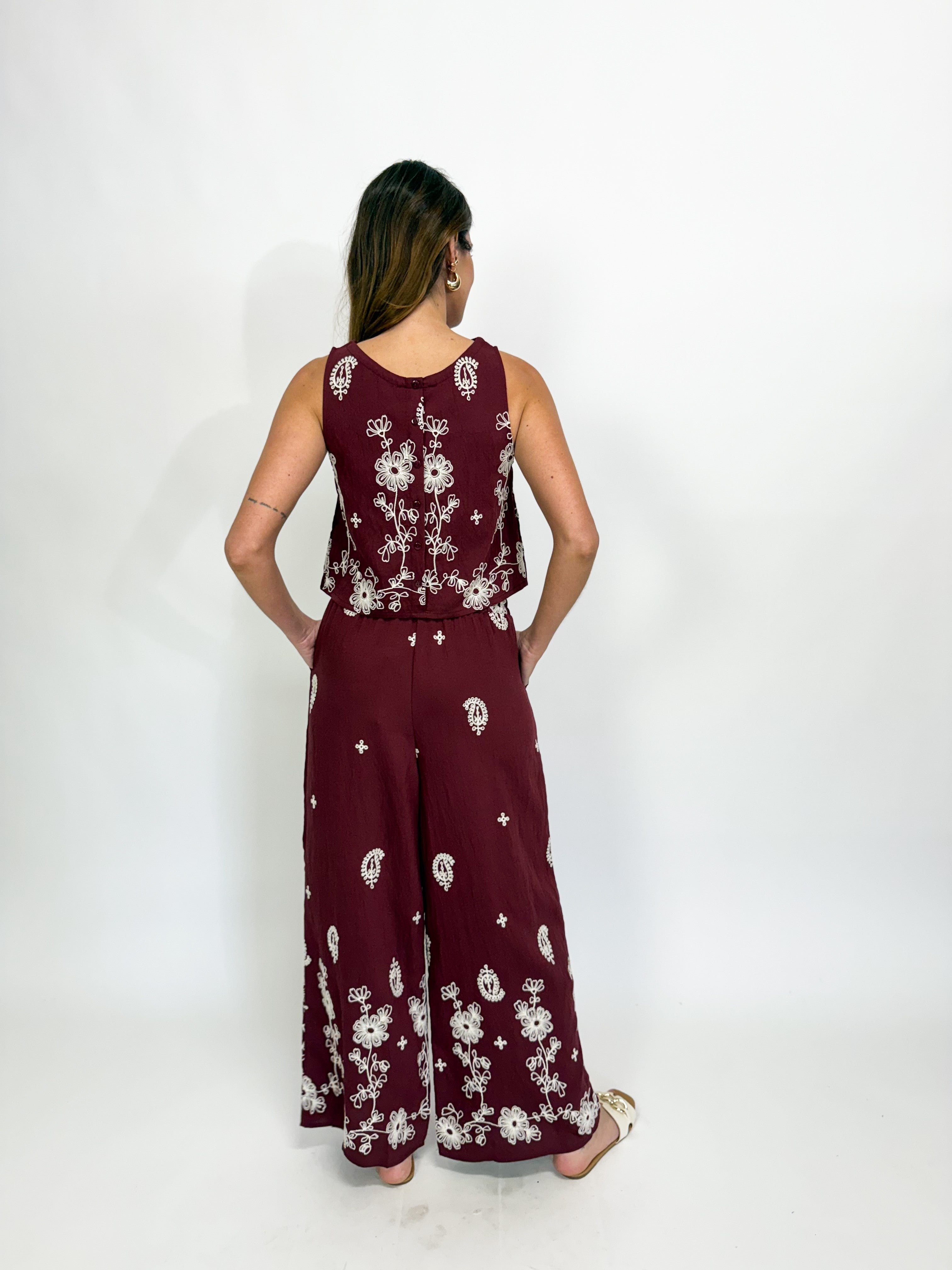 EMILY EMBROIDERED TANK