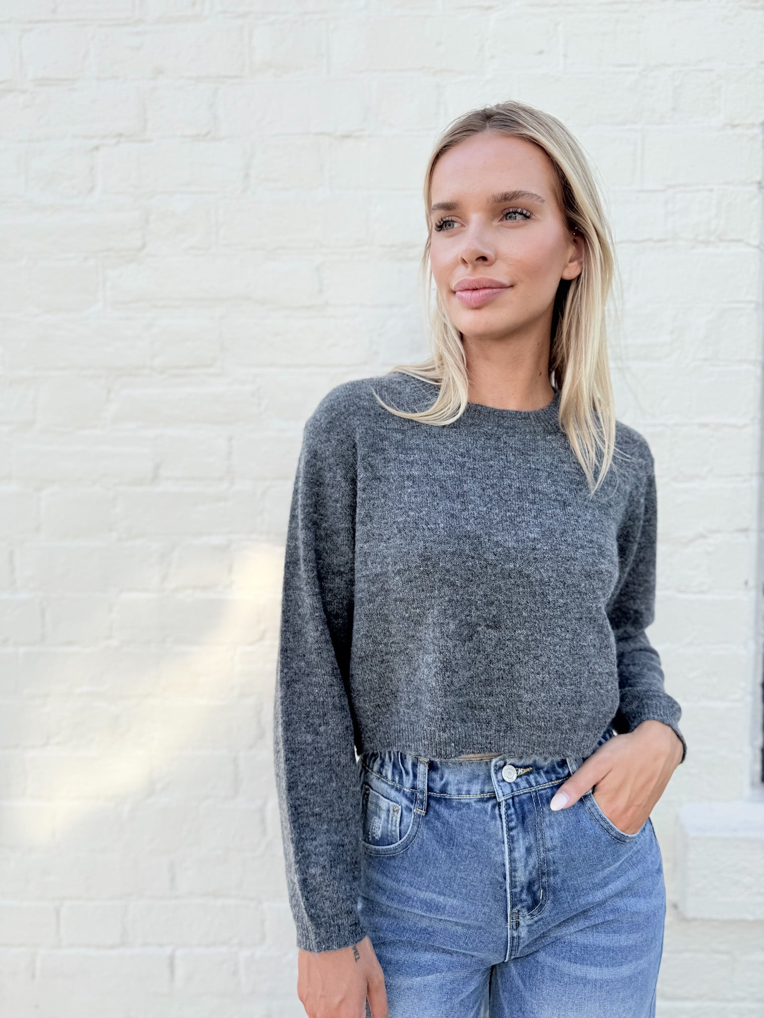 CROPPED WOOL KNIT