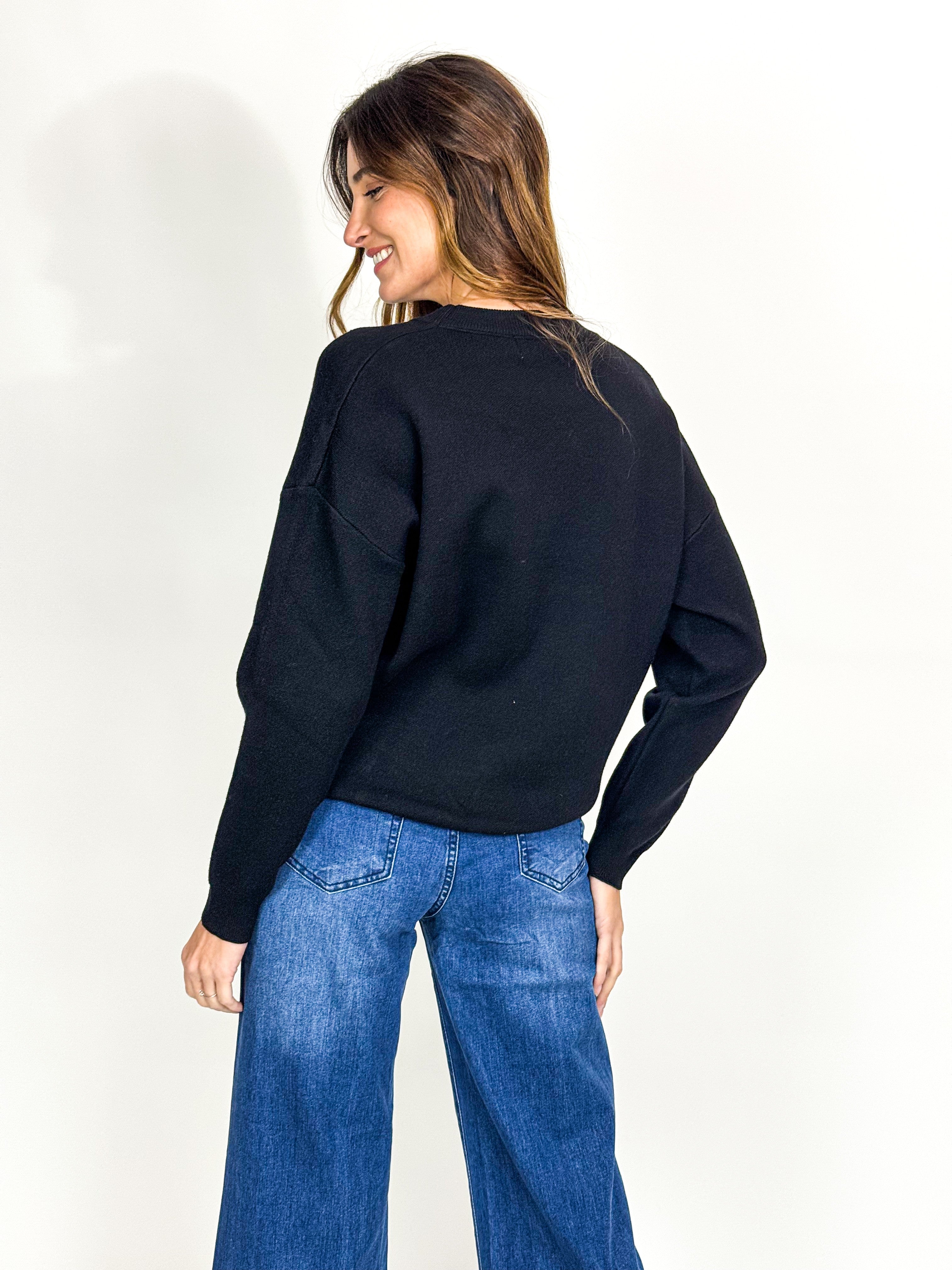 SEQUIN EYE SWEATER