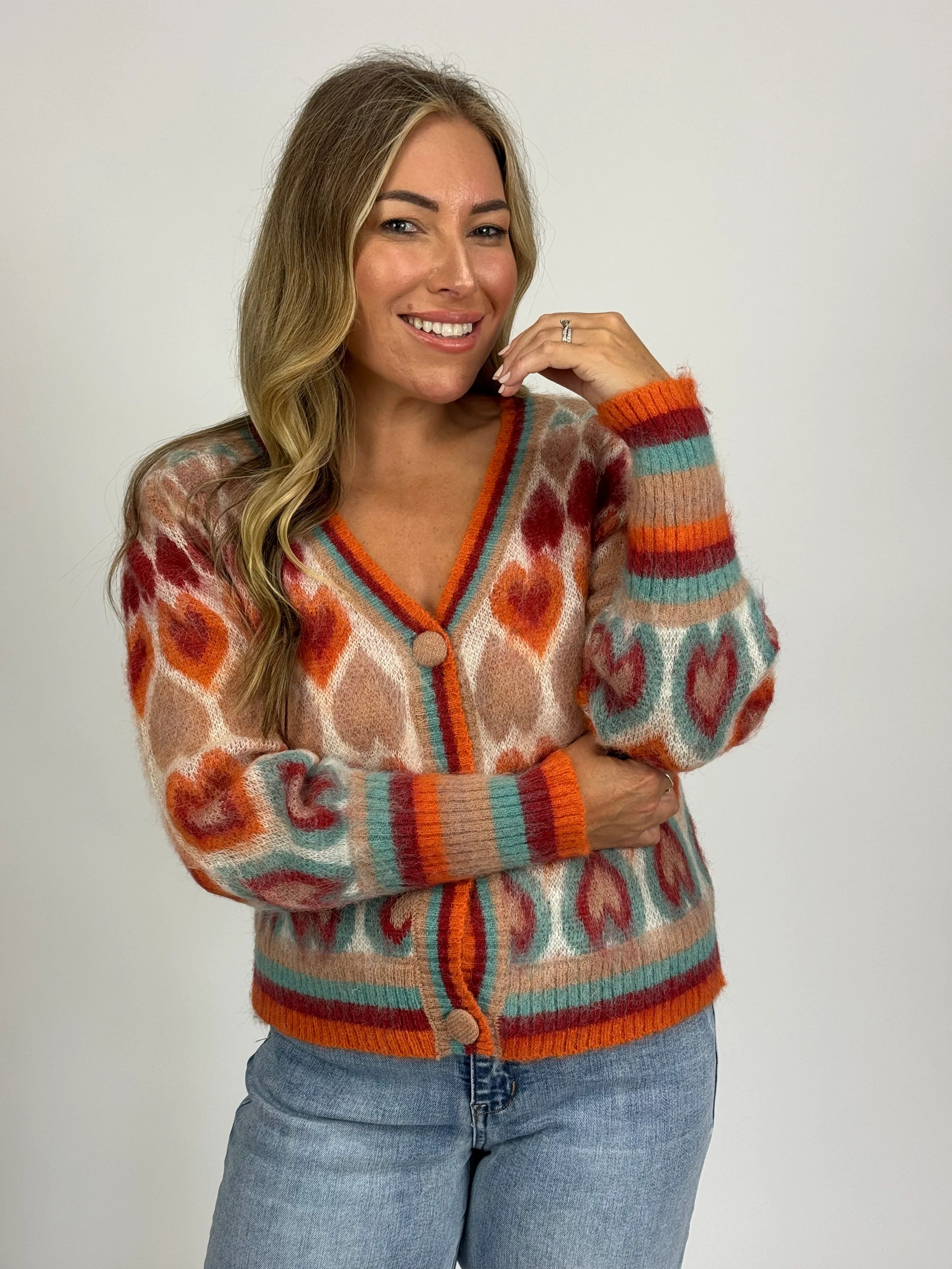 HEARTS CARDIGAN