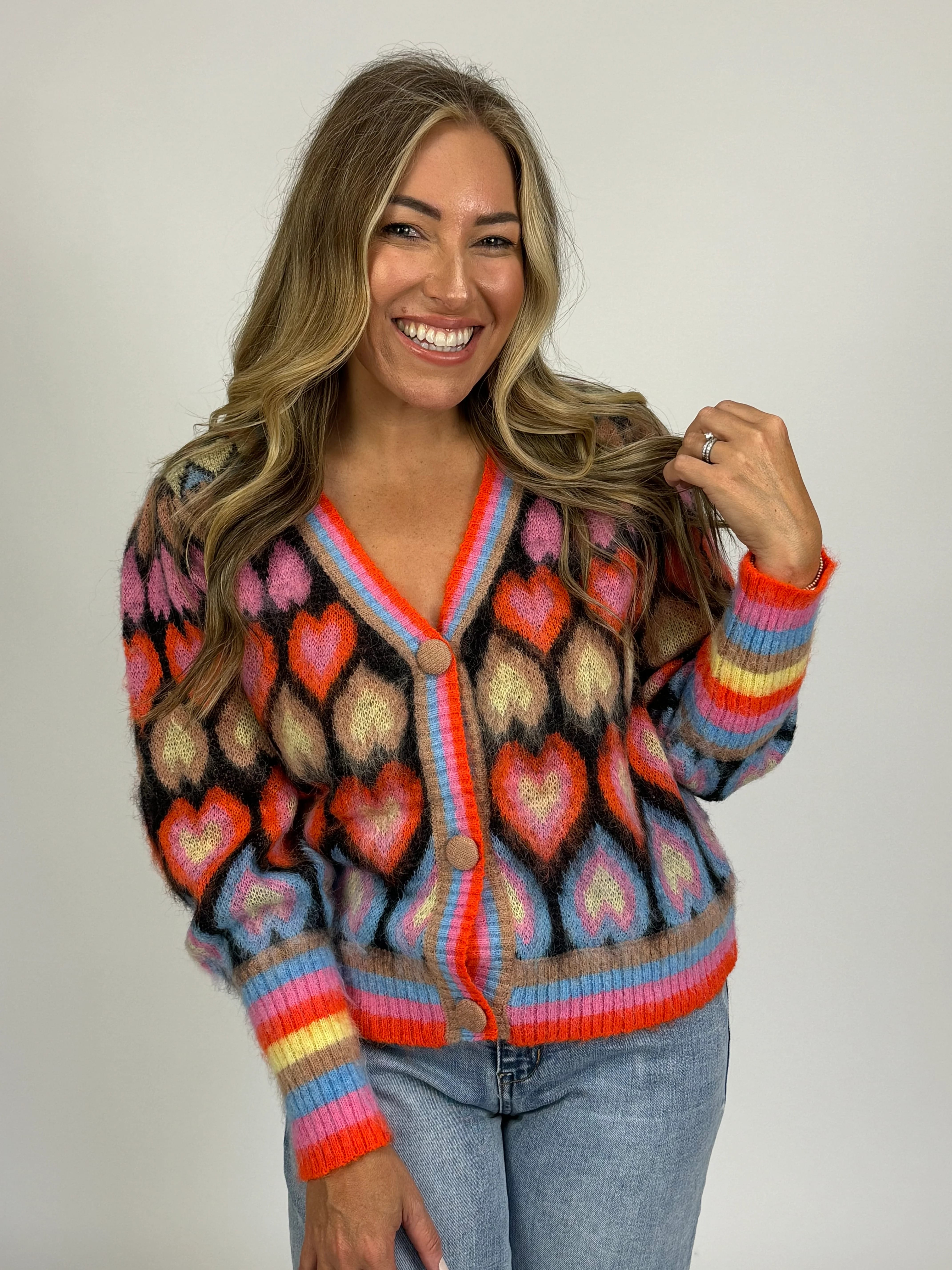 HEARTS CARDIGAN