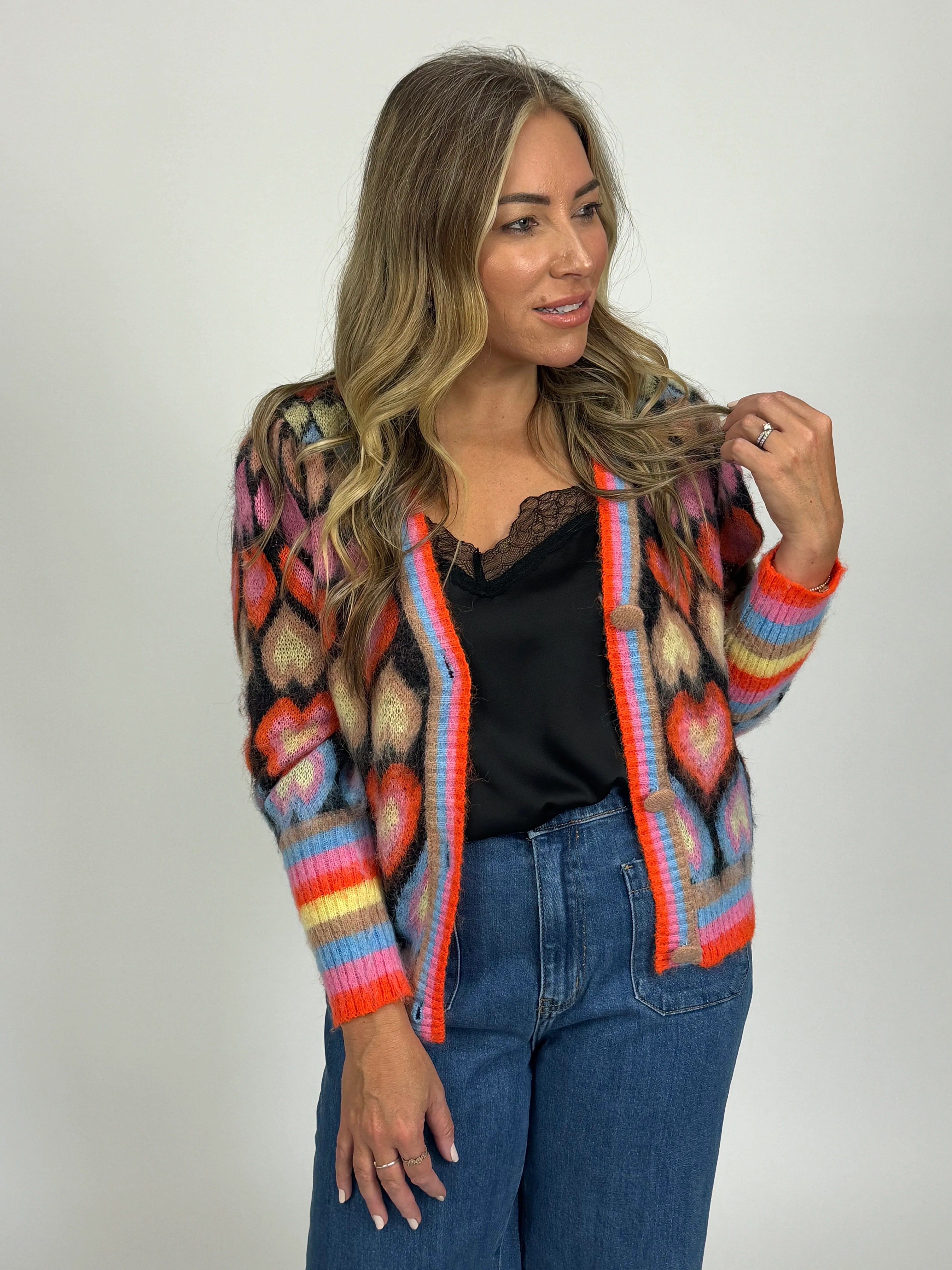HEARTS CARDIGAN