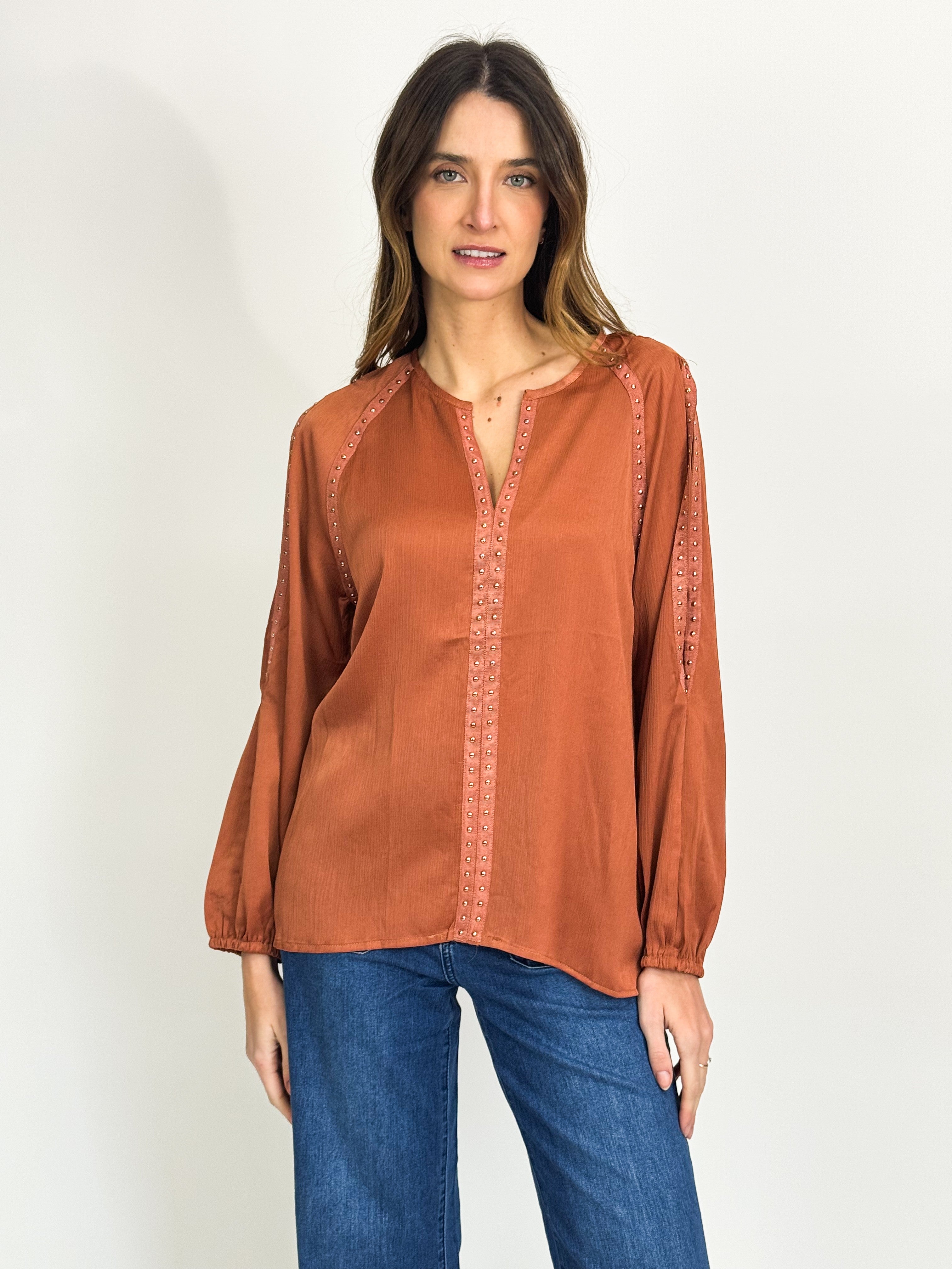 STUDDED BLOUSE - NEW COLOURS