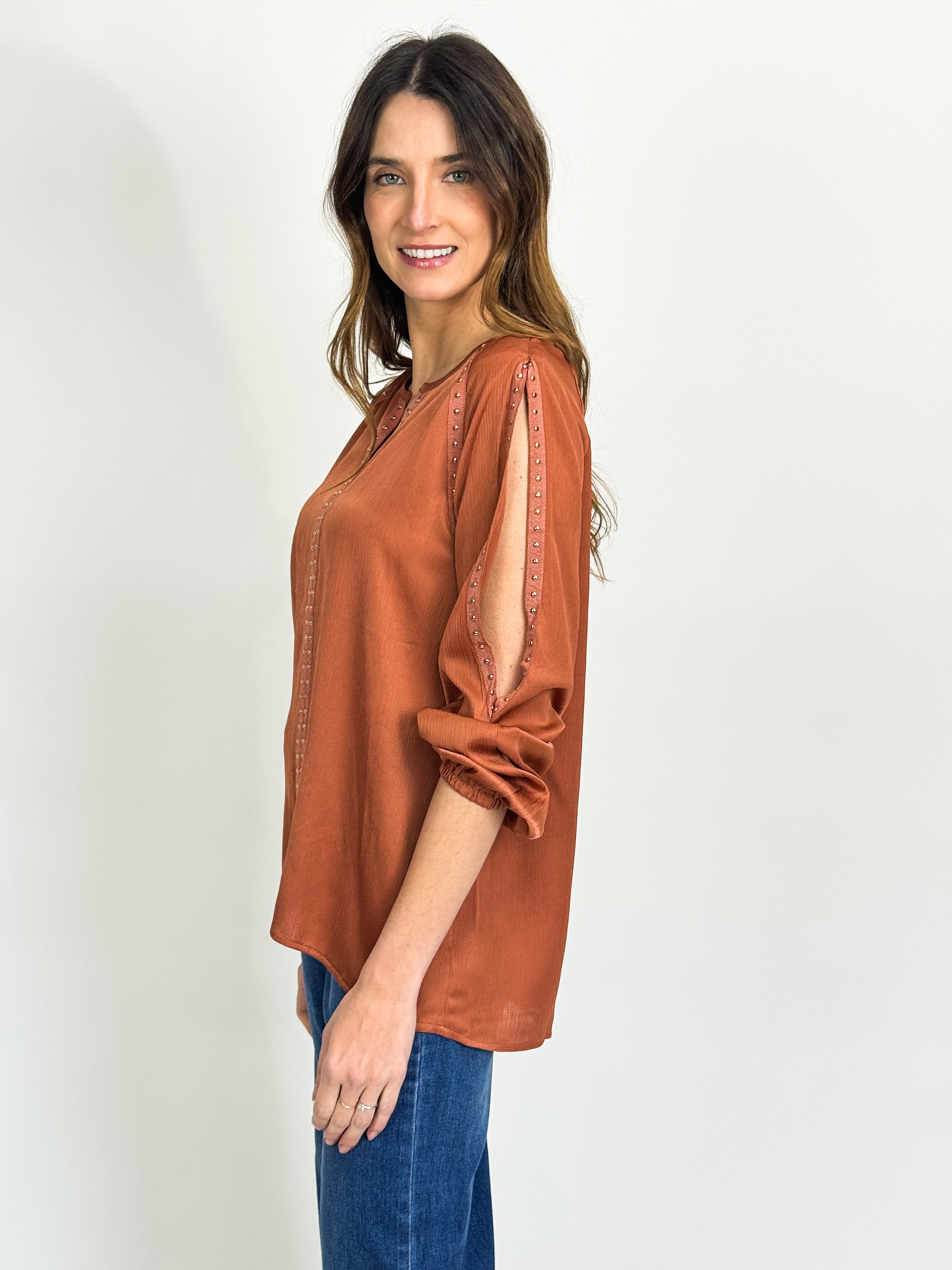 STUDDED BLOUSE - NEW COLOURS