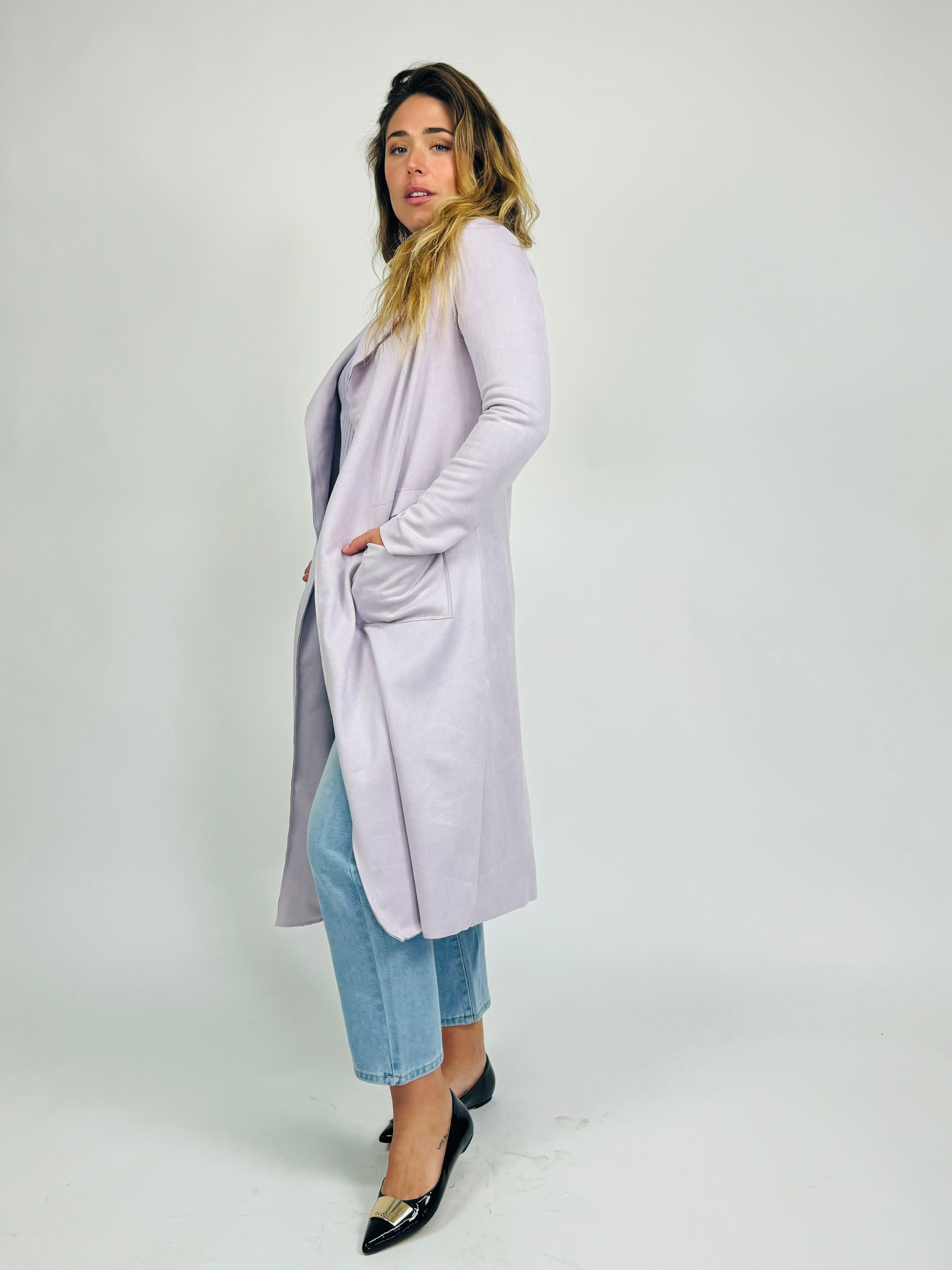 MADISON MAXI JACKET -LILAC