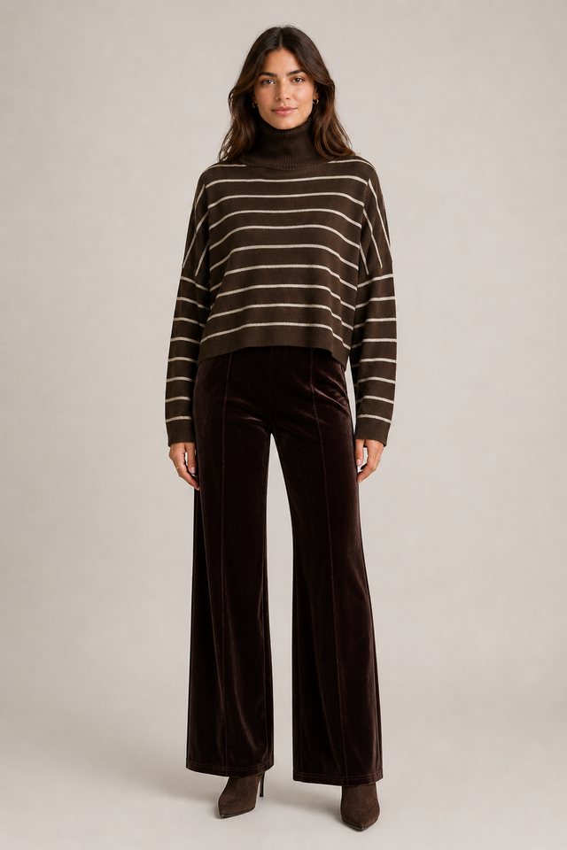 VELVET SLIM PANTS