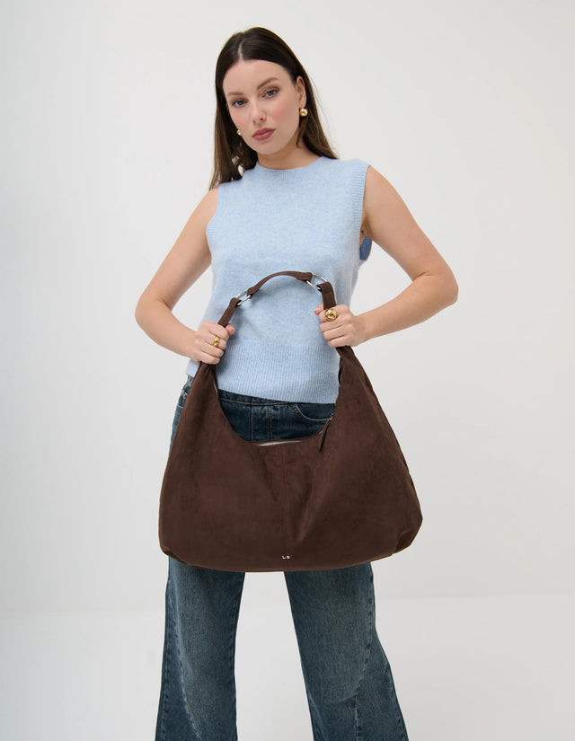 Organica Hobo Shoulder Bag in Brown
