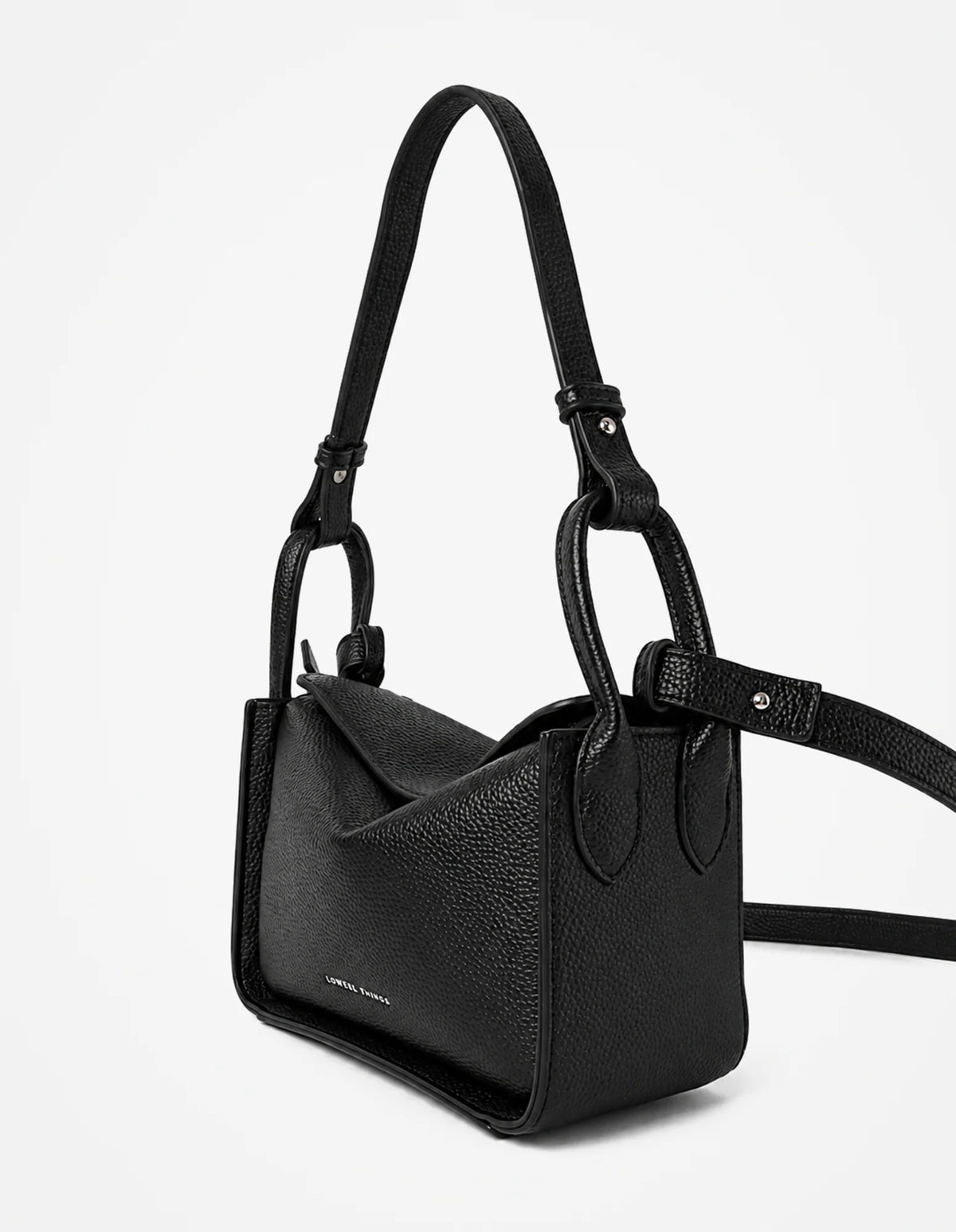 Jesselle Curve Shoulder Bag- Black