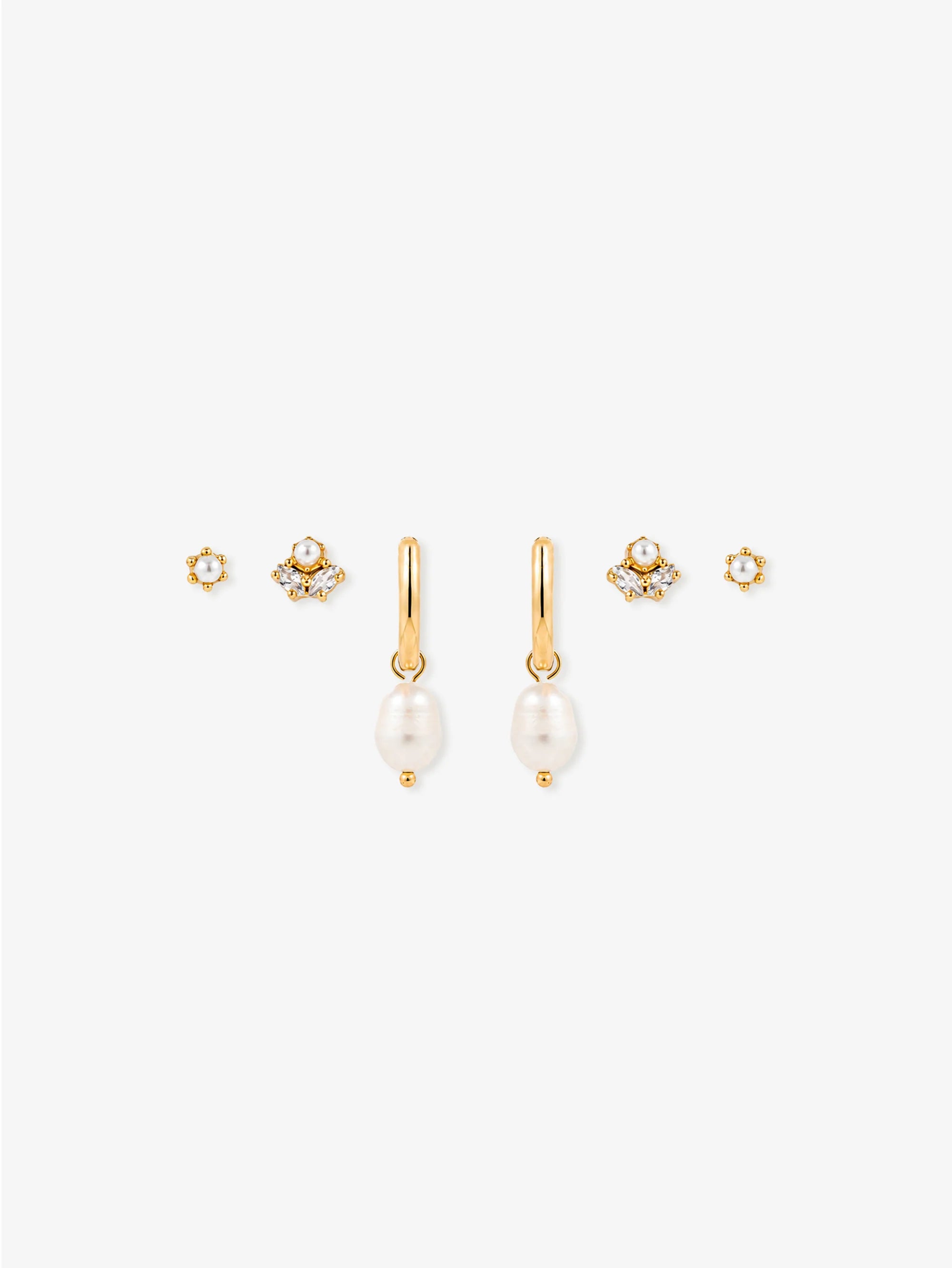 Venus Gold Plated Stacker Earring Set