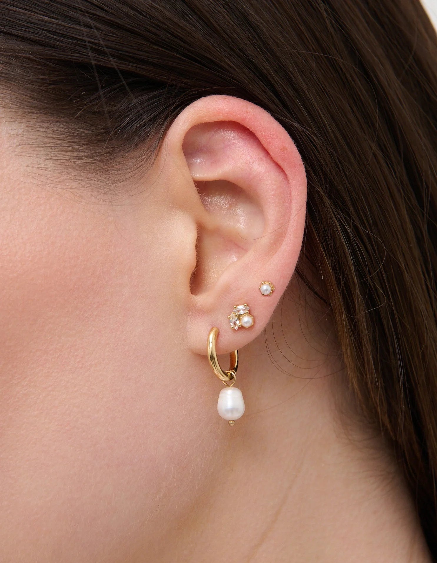Venus Gold Plated Stacker Earring Set