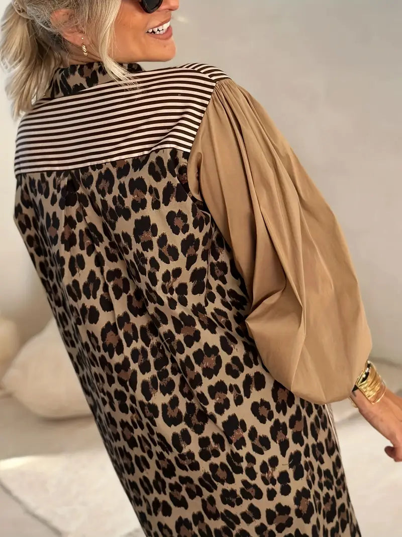PRAGUE CONTRAST SHIRT DRESS