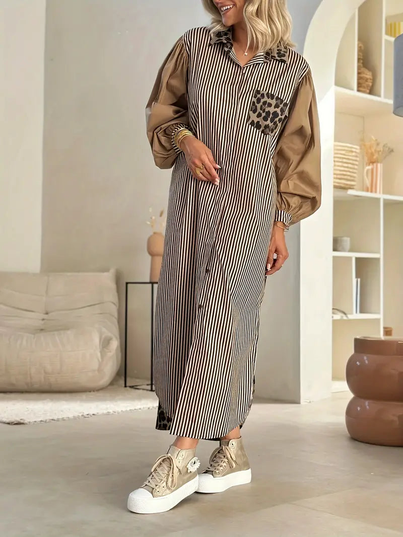 PRAGUE CONTRAST SHIRT DRESS