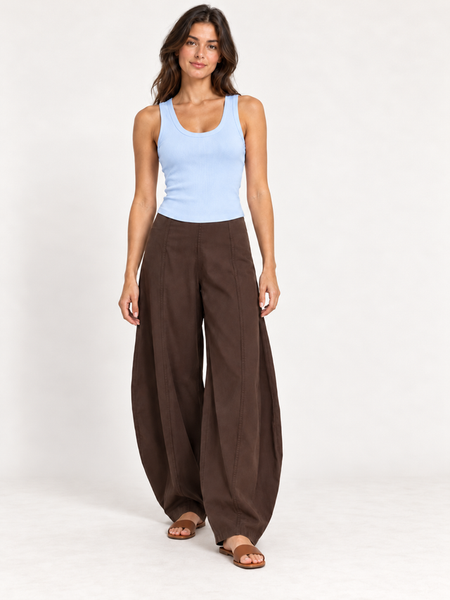 High Waisted Barrel Pant | Venom Emilio