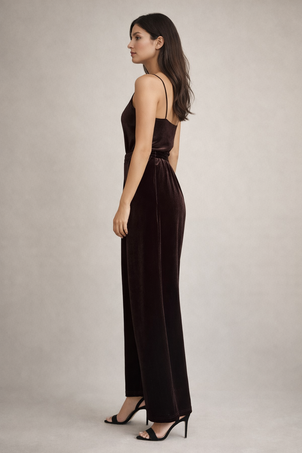 JEN VELVET PANT- CHOCOLATE