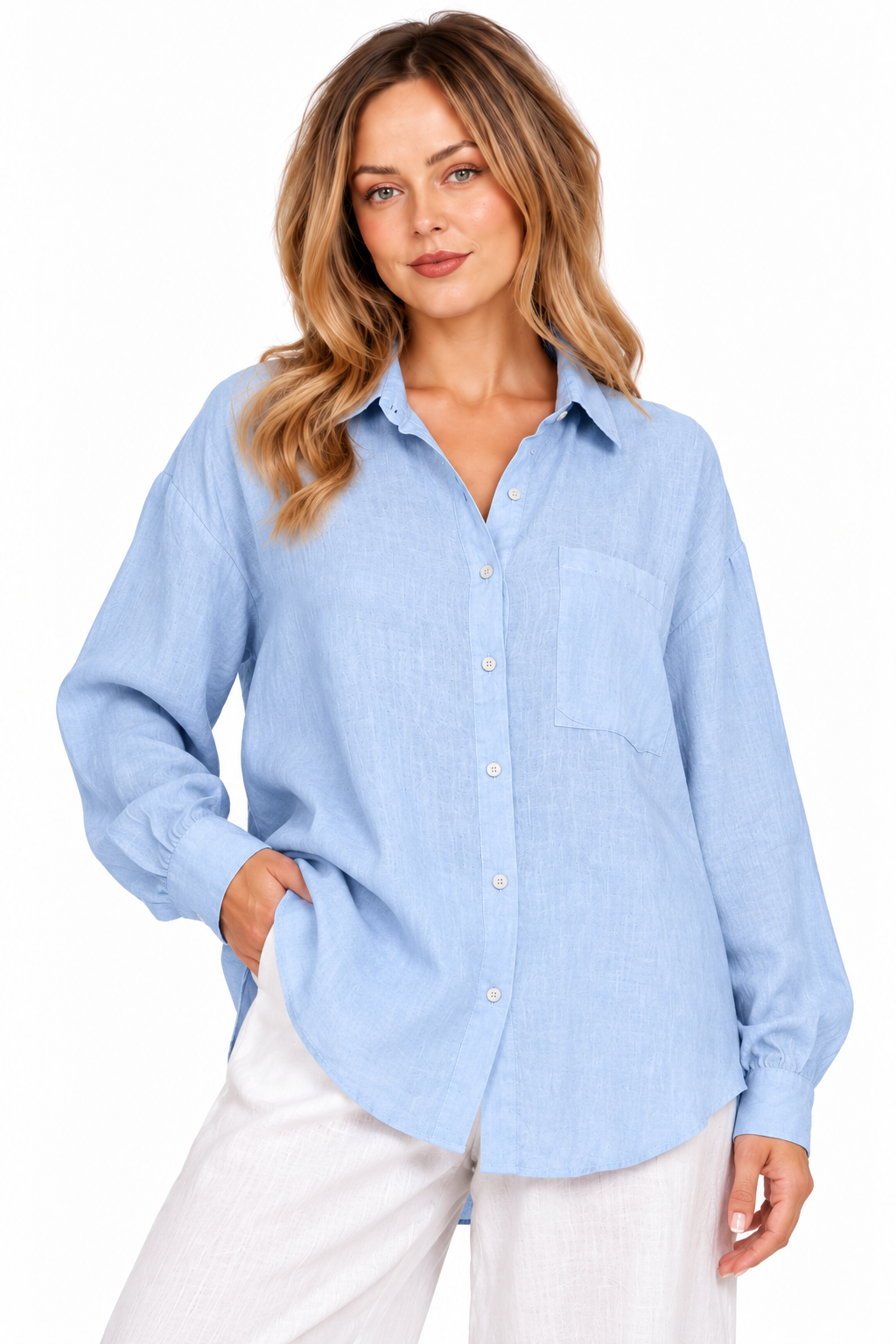 LS Linen Oversized Shirt