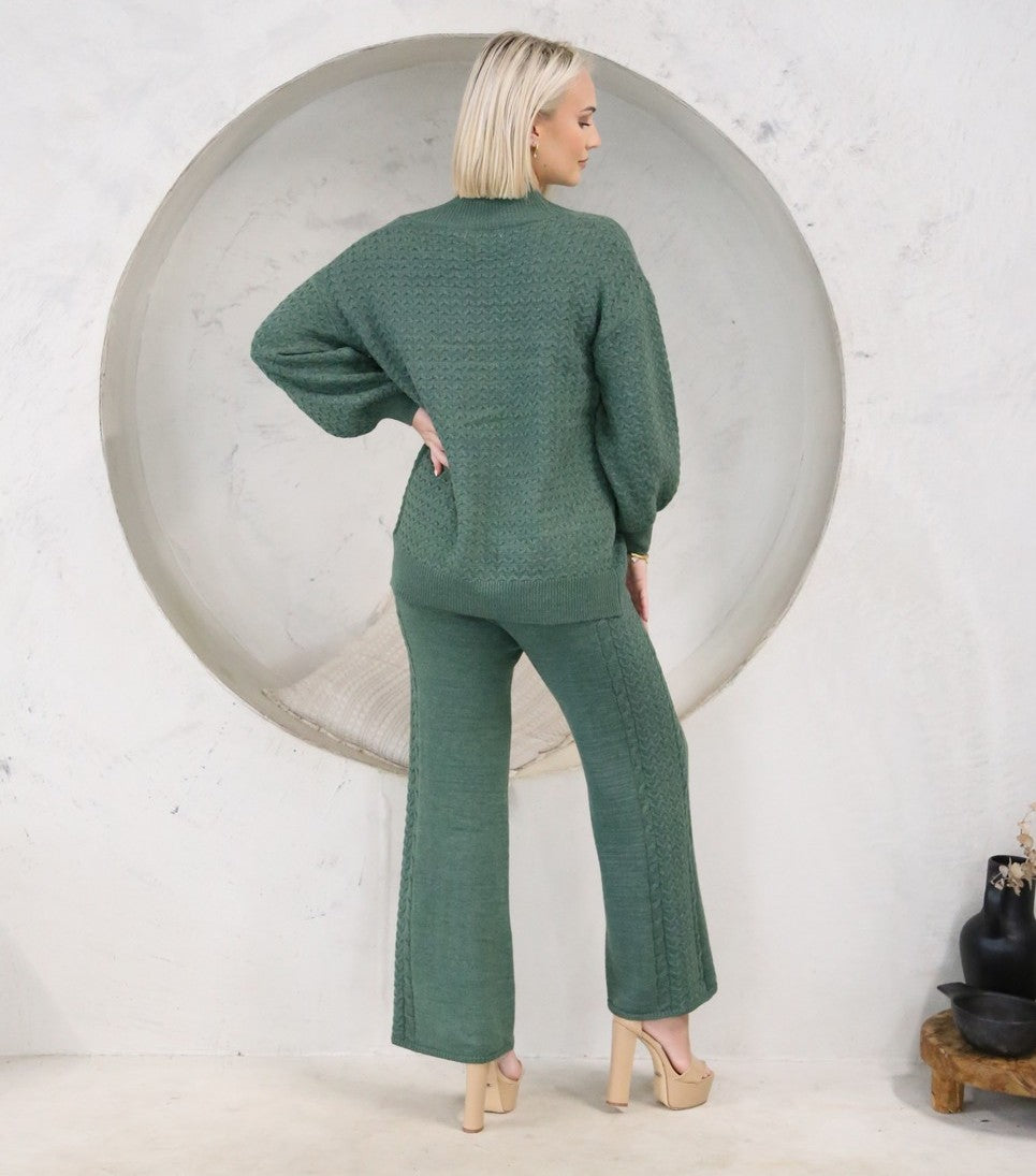 CABLE KNIT SET