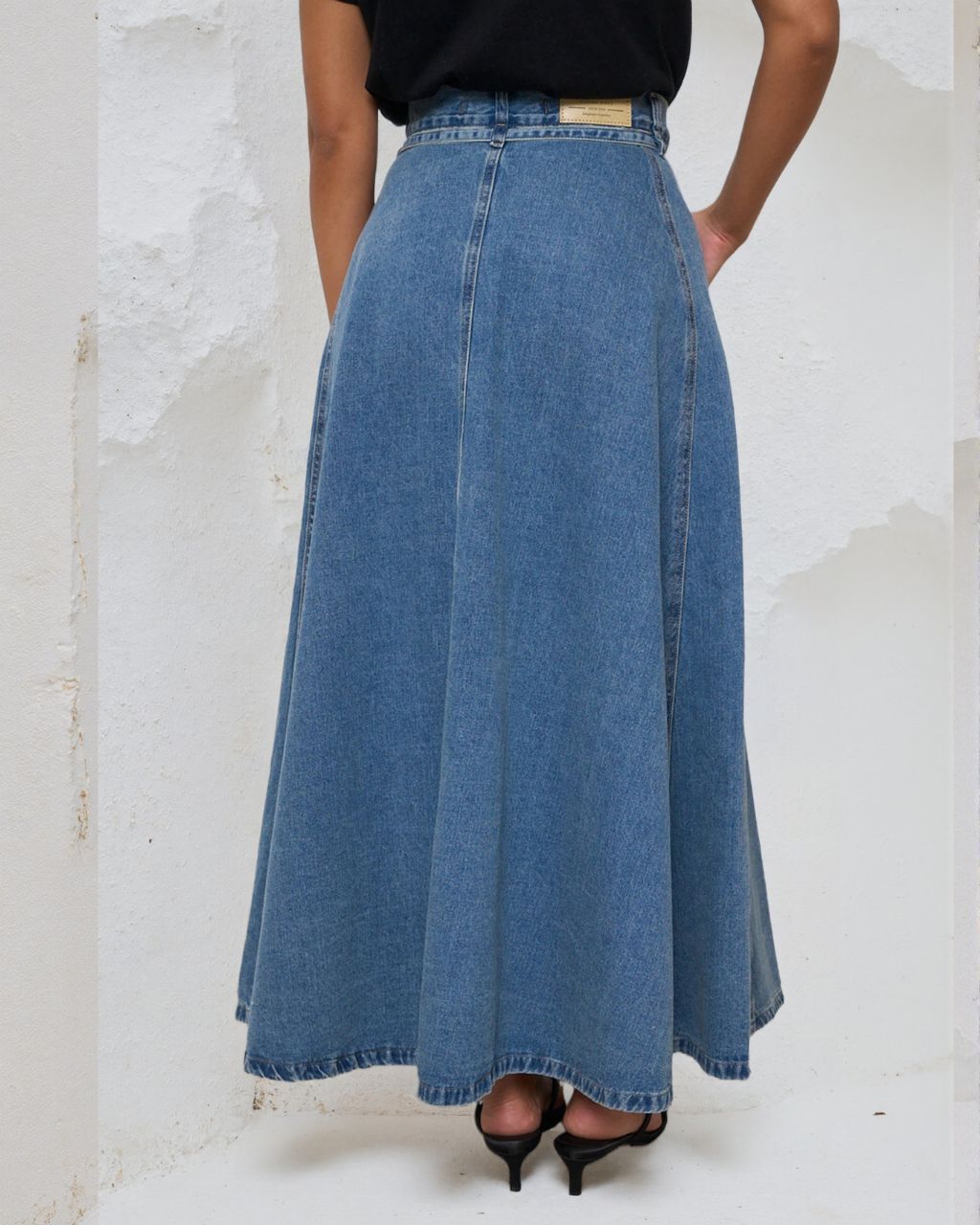 ALINE DENIM MAXI SKIRT