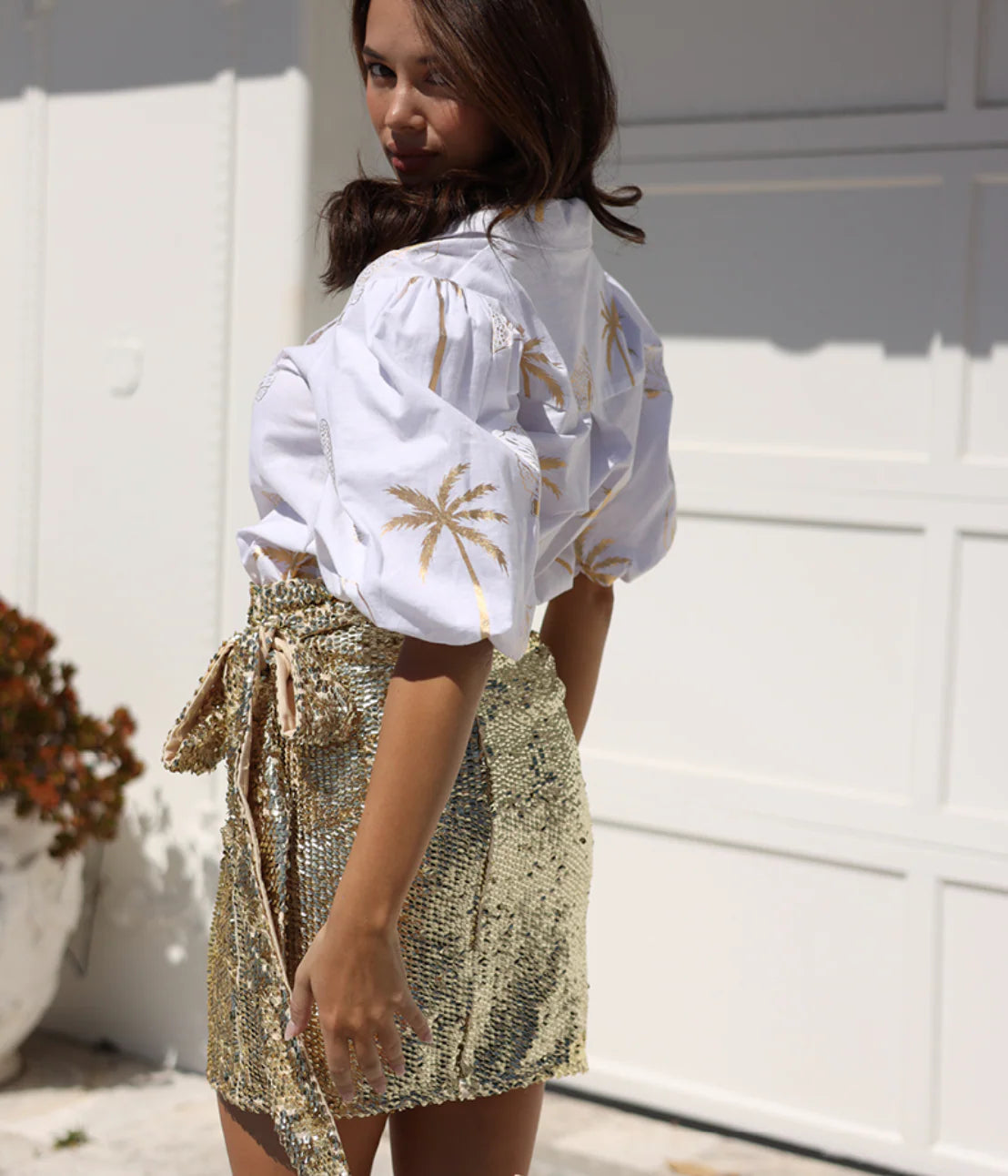 CHASING THE SUN SHORT WRAP SKIRT